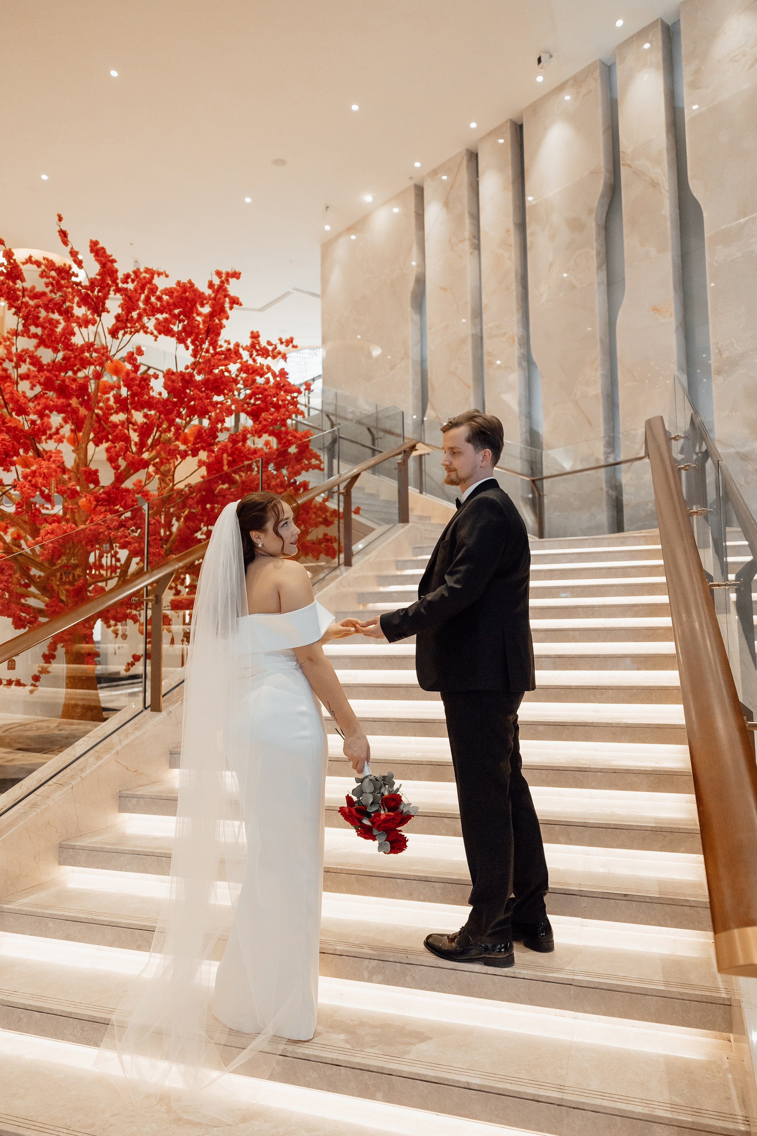 свадебная фотосессия в отеле Soluxe hotel Moscow