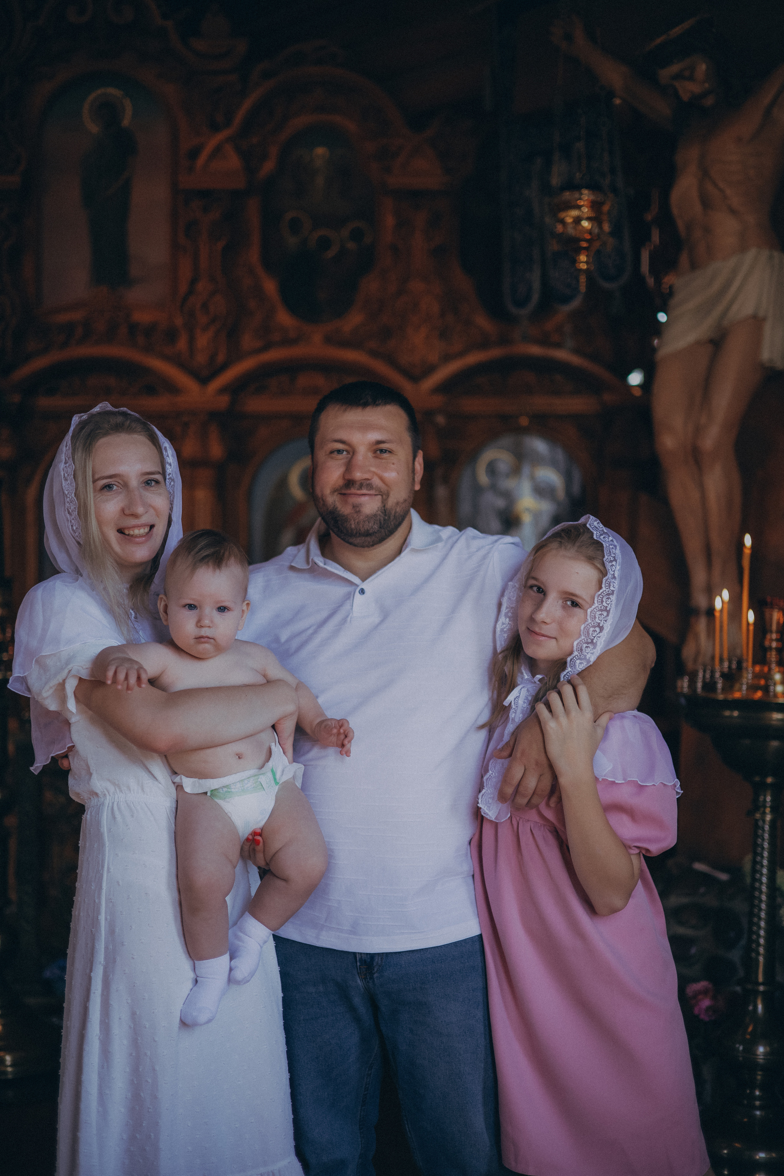 Крещение Лизы. Семейный фотограф в Москве Любовь Переседова