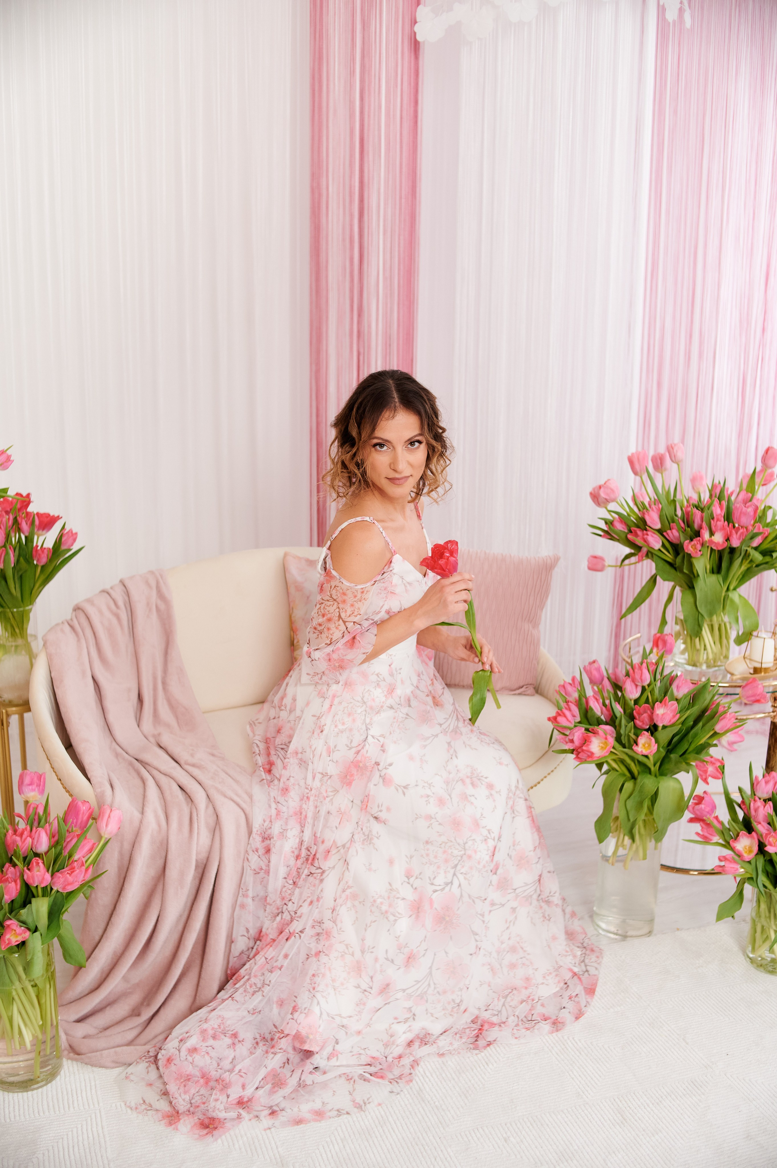 Розовые тюльпаны. Семейный и детский фотограф в г. Ногинске Ангелина Хасанова