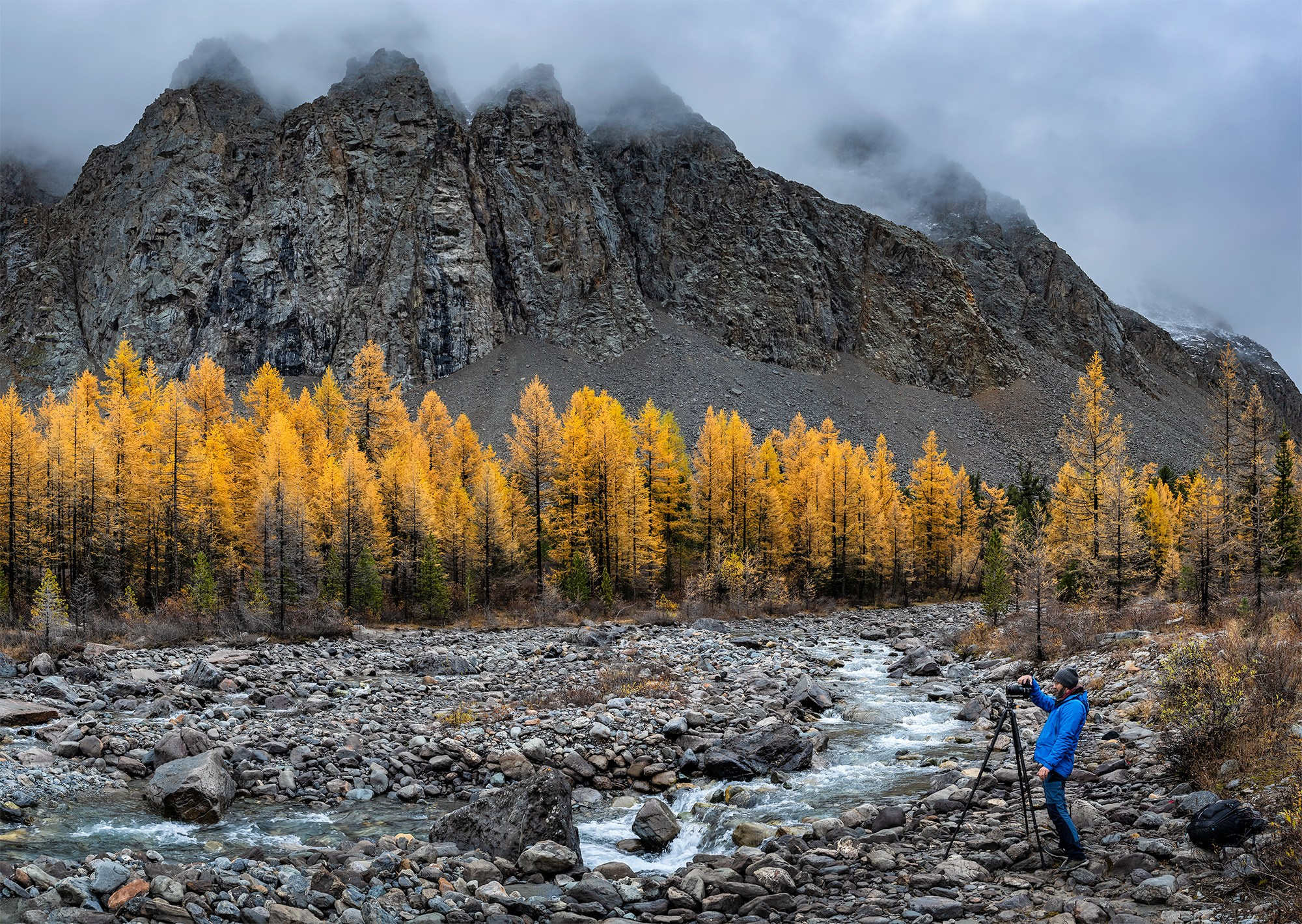 Photographers in their element. Photographer Vladimir Ostapenko