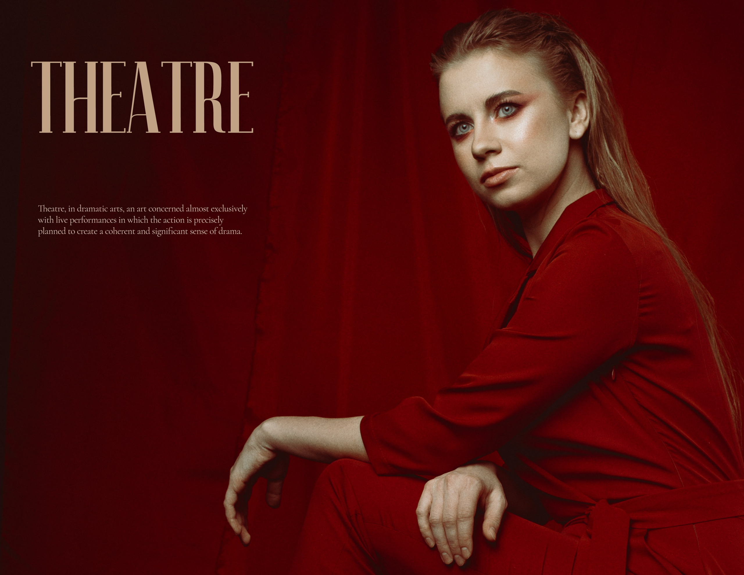 Фотосессия в красном для Дарьи