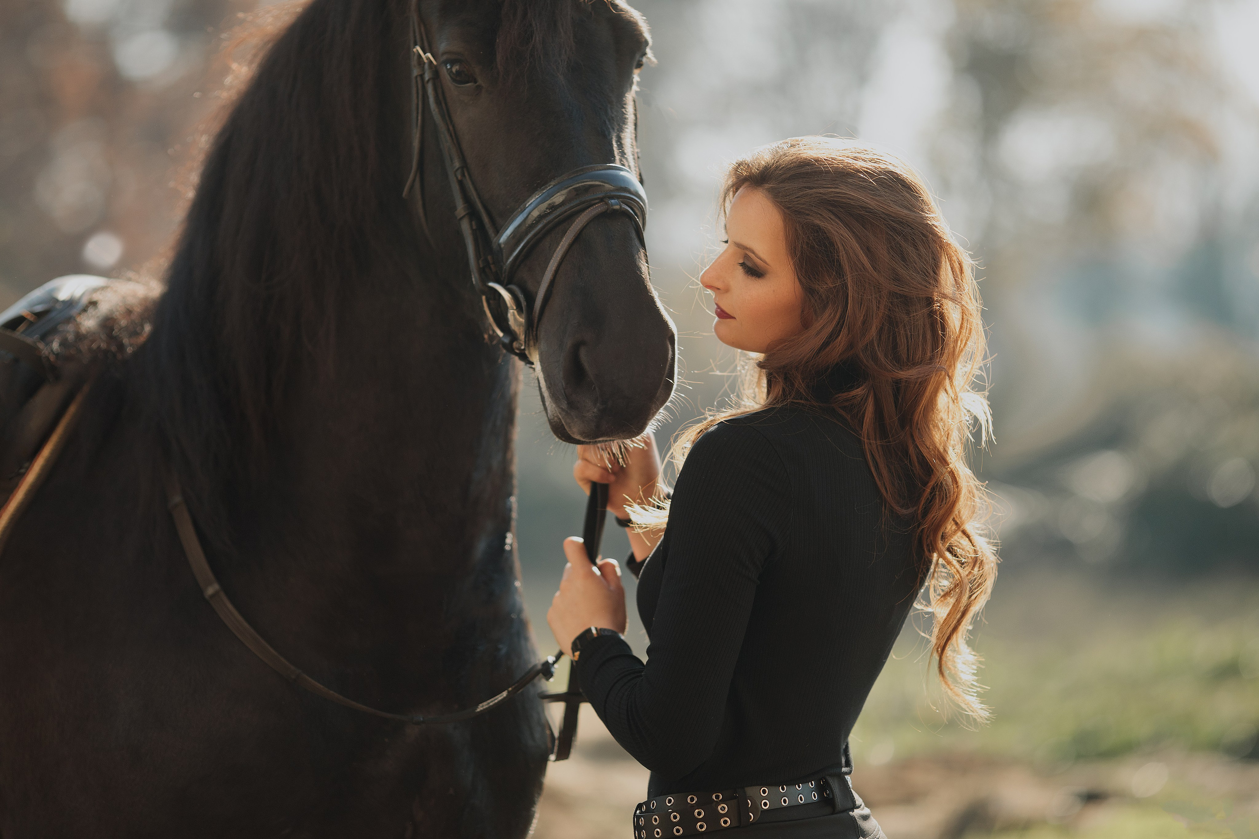 Портрет с лошадьми. Photograpther Gracheva Sveta