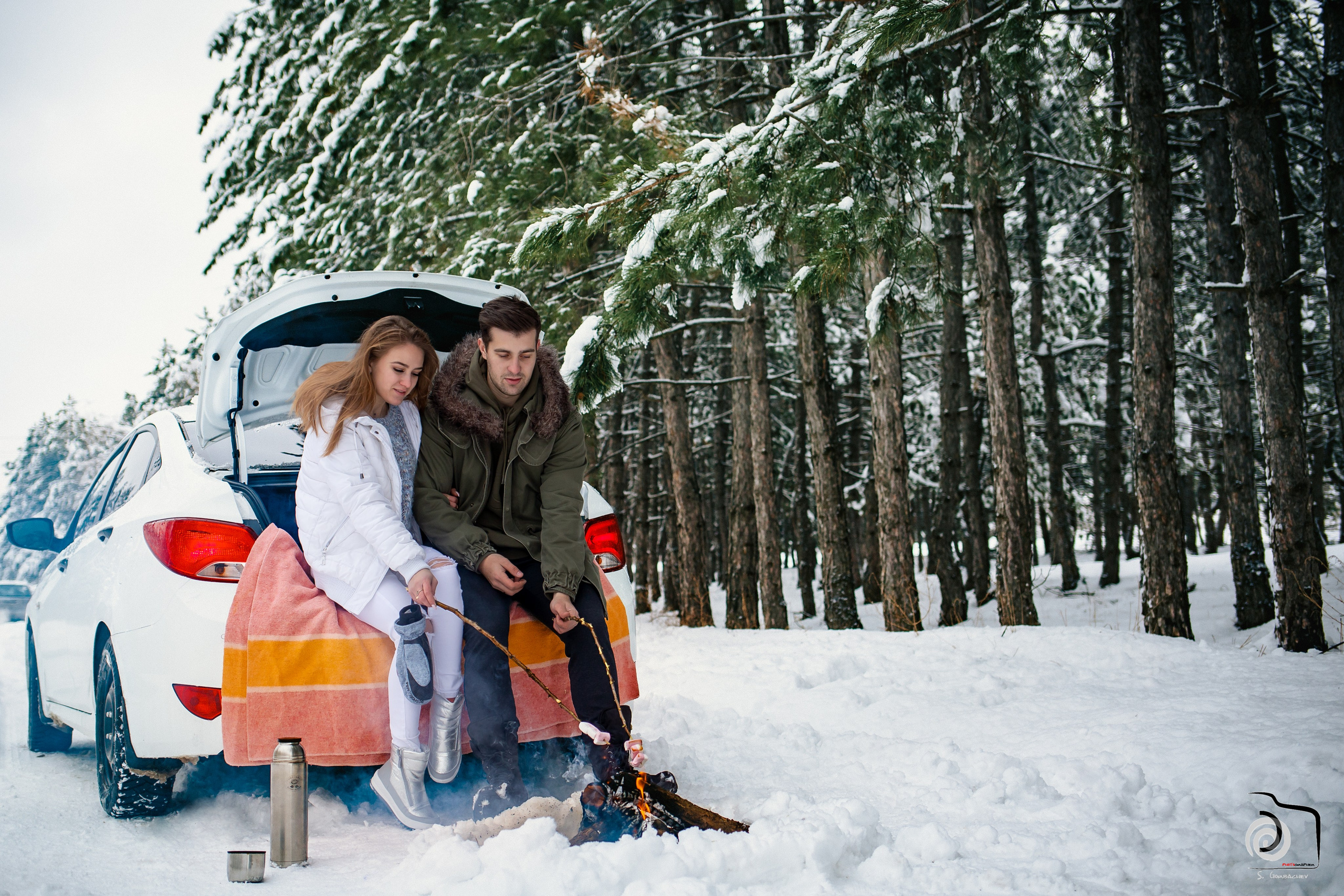 Зима.Снежки. Фотограф Сергей Горбачёв