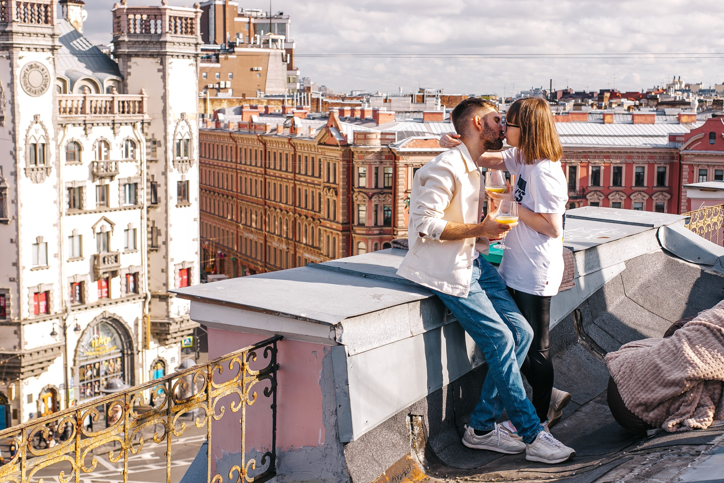 Свидание на крыше. Фотограф в Санкт-Петербурге Юлия Ласкари