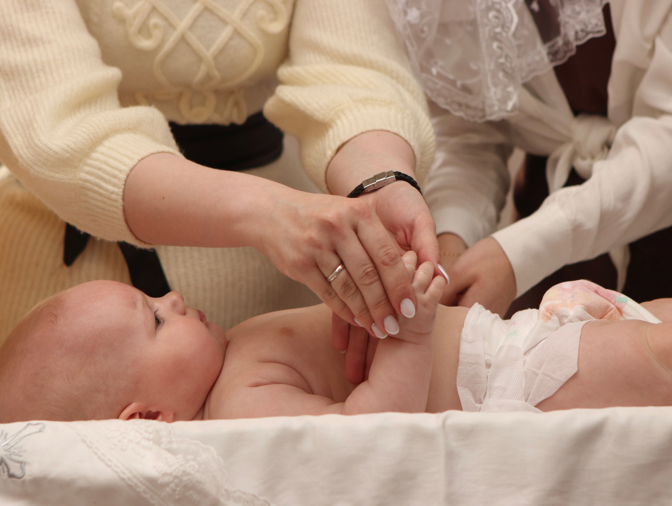 Анастасия и Вадим — крещение Виктории. Фотограф в Курске Смирнов Евгений