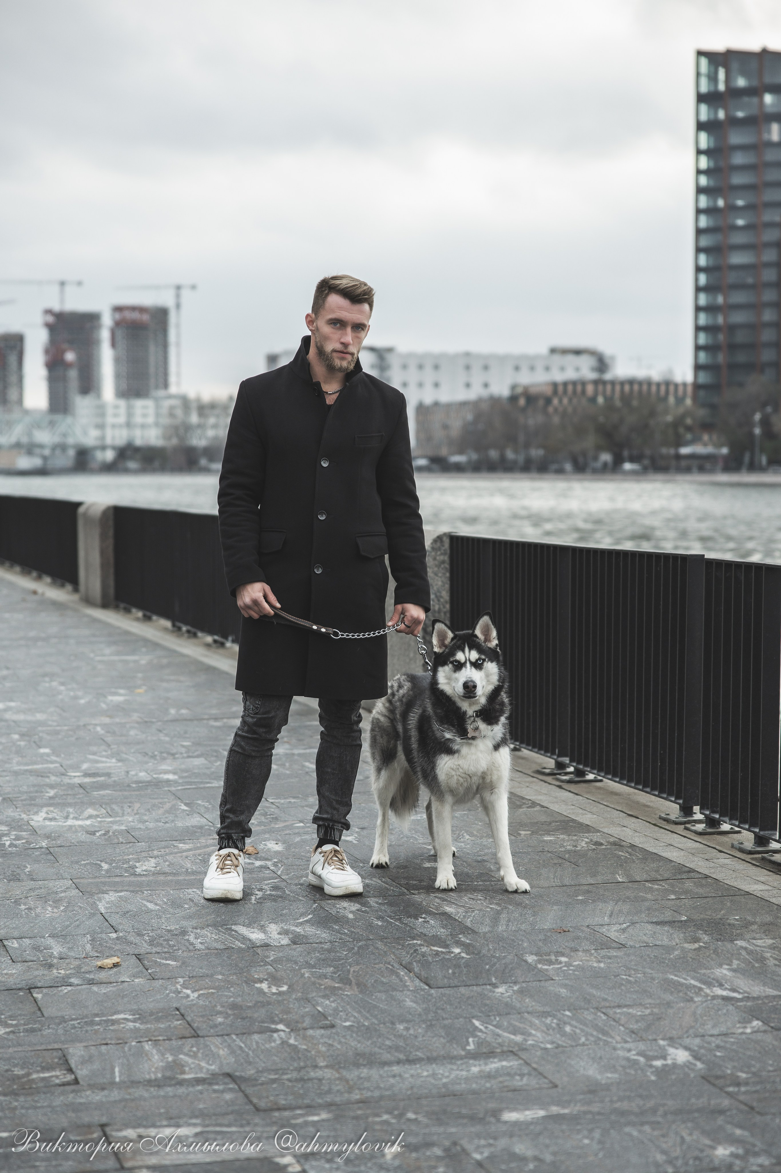 Прогулка с Хаски (Сергей). Виктория Ахмылова. Фотограф в Москве