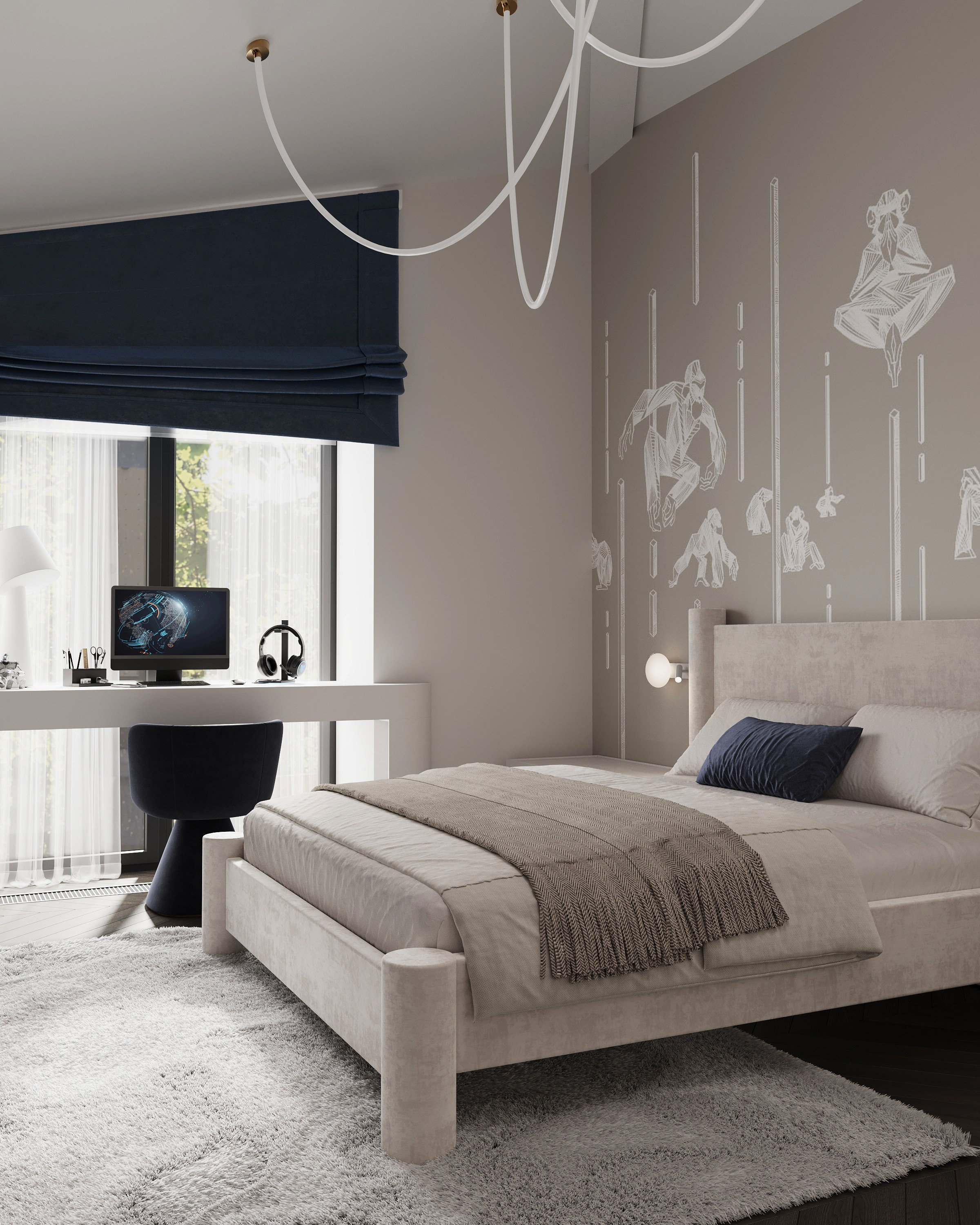 River Park | Children rooms. Екатерина Коренева | 3d визуализация