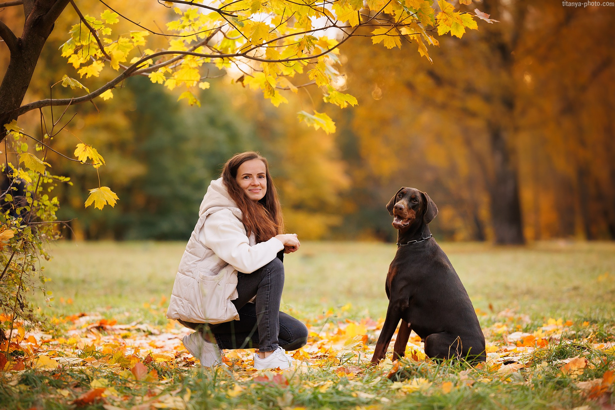 Лилия, Влад и Юма. Фотограф собак, фотограф-анималист Аня Титова (Titanya). Москва