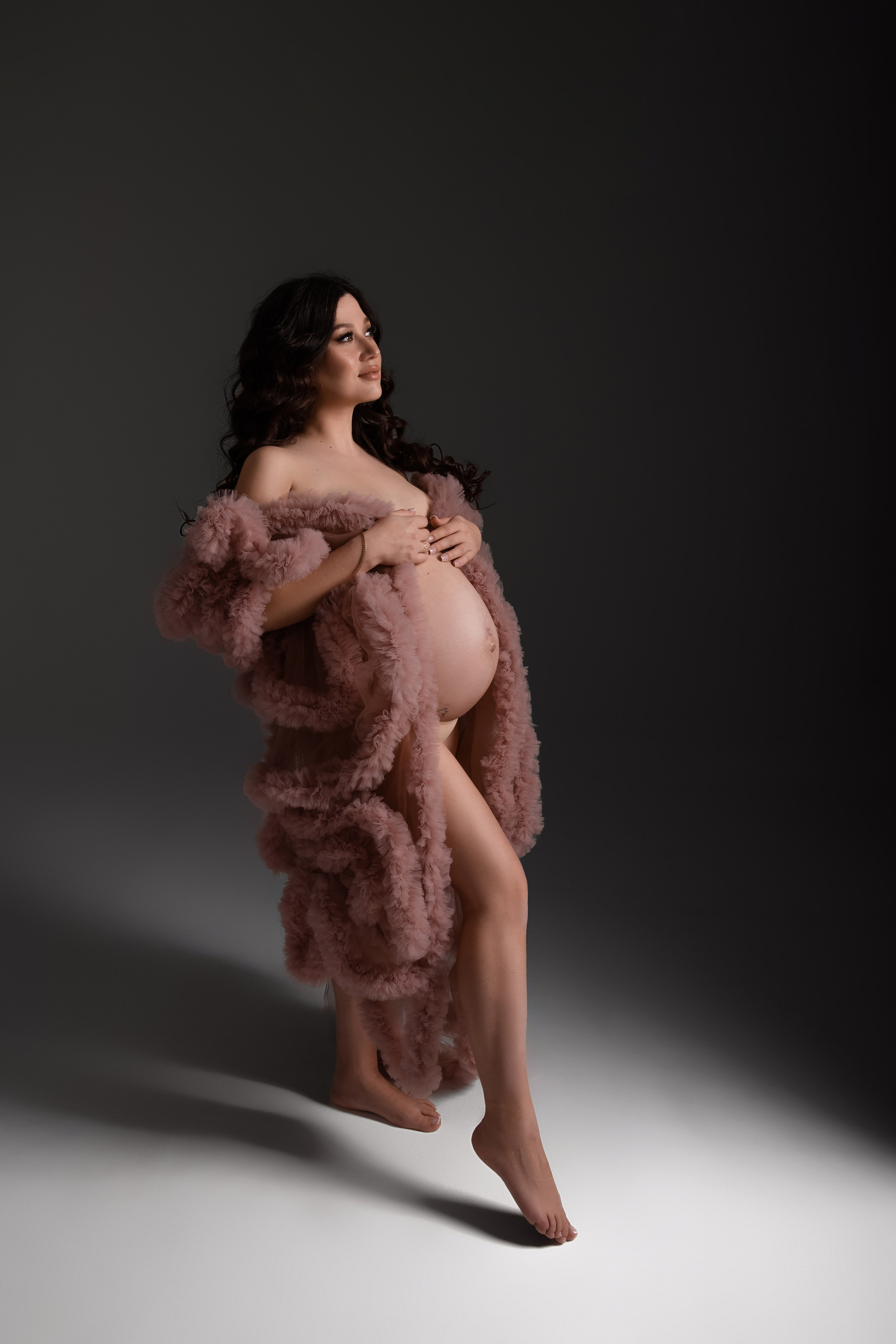 Накидка розовая пудра. Фотограф Анна Качан