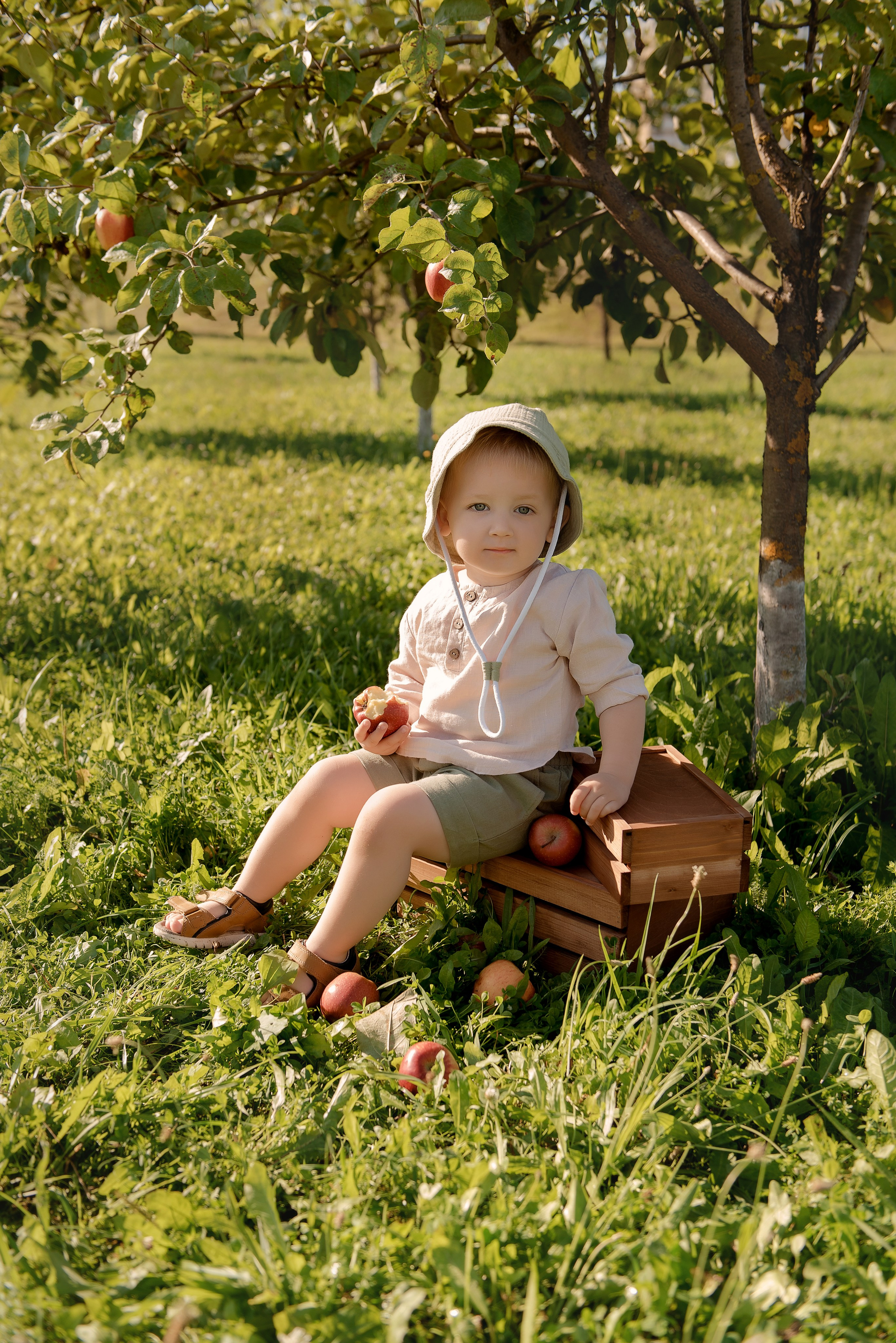 Яблоневый сад. Детский фотограф в Долгопрудном и Москве