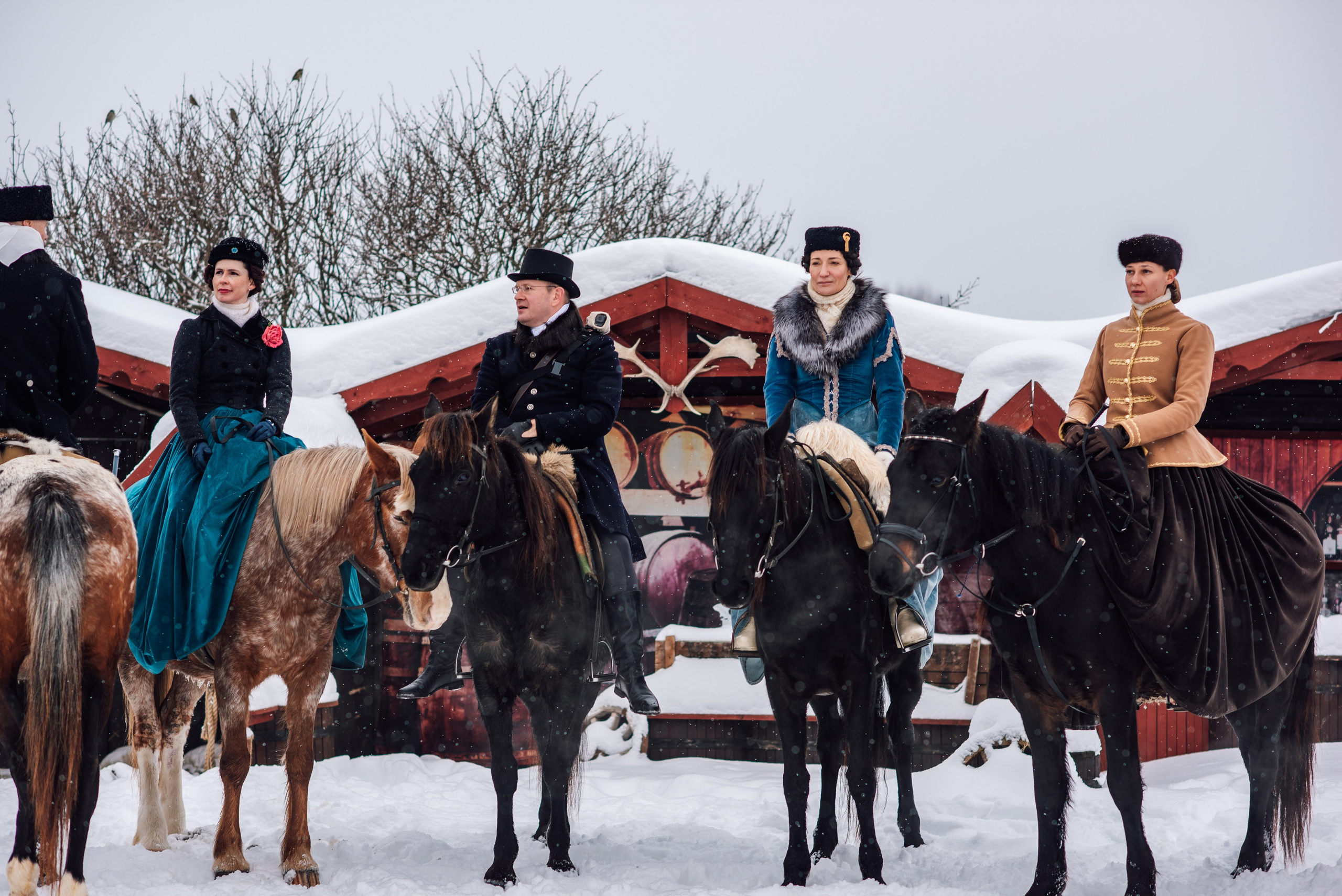 Зимняя парфорсная охота. Фотограф Диана Вальтер