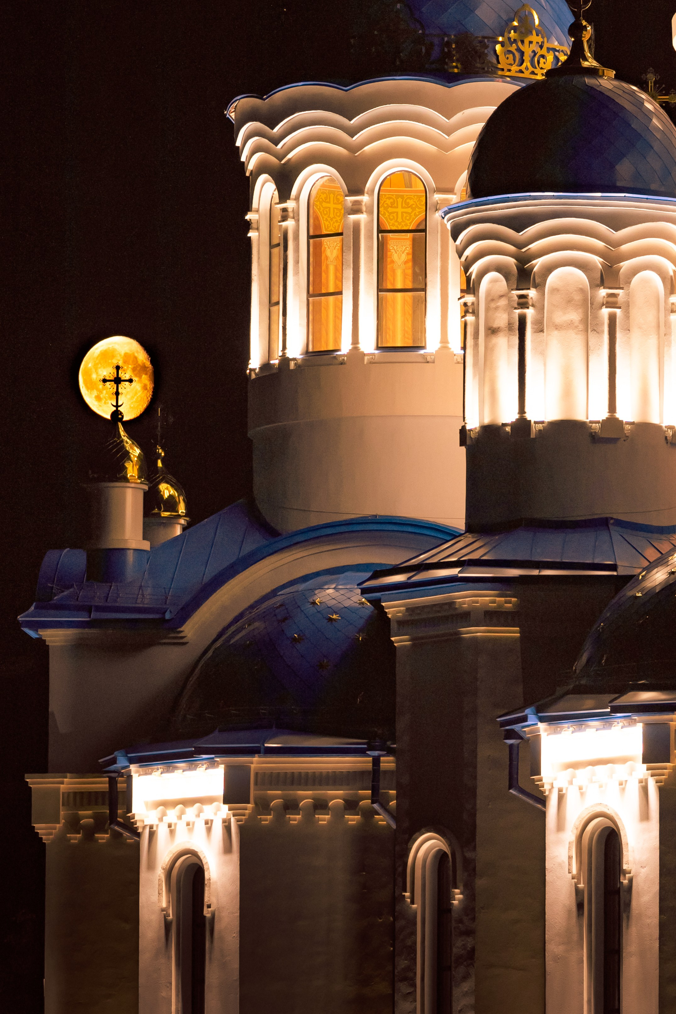 Город в ночи. Фотограф Елена Вишневская (Ушакова) Нефтеюганск, Сургут, Тюмень