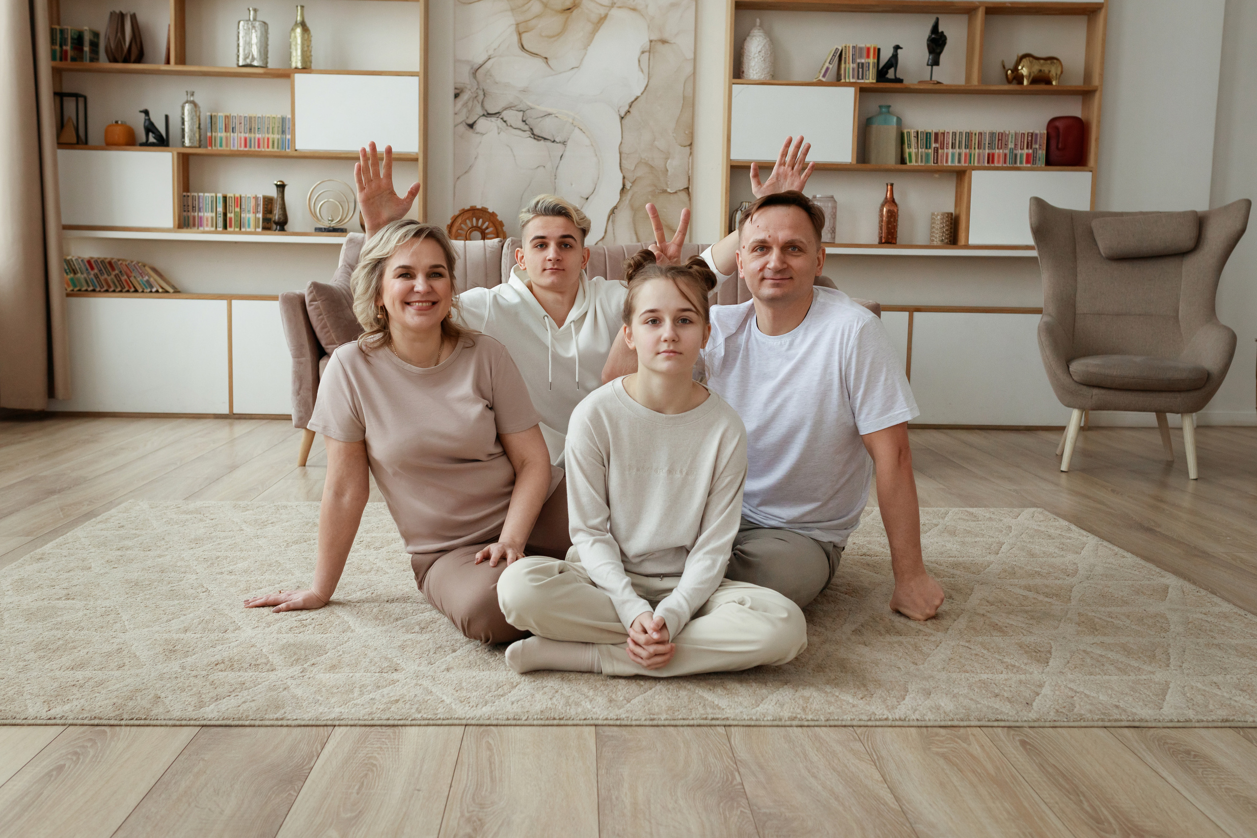 Ирина с семьей. Фотограф Виктория Плотницкая