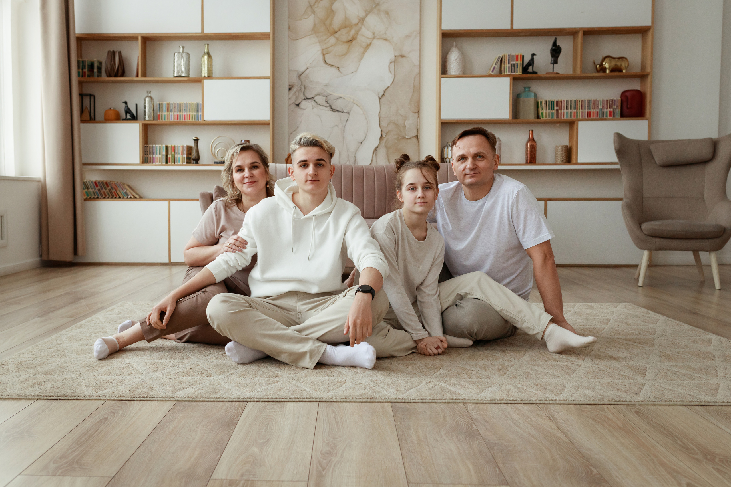 Ирина с семьей. Фотограф Виктория Плотницкая