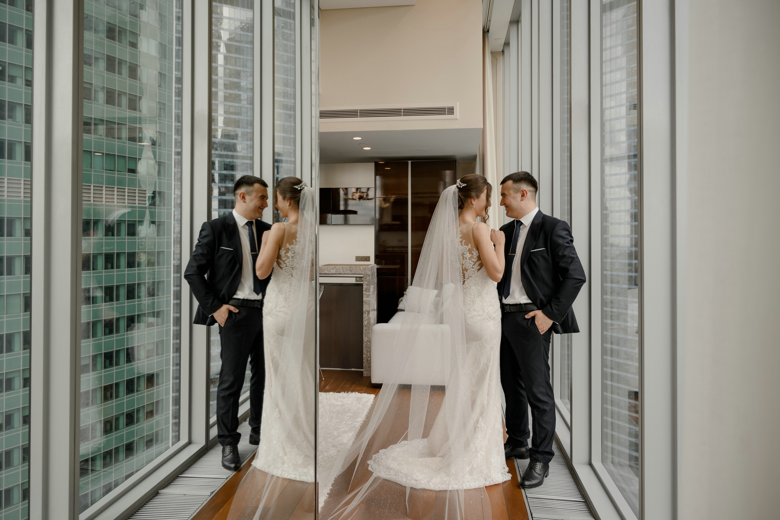 Свадебные фото в Москва Сити и роспись в ЗАГСе Барвиха. Свадебный и семейный фотограф в Москве Светлана Зоткина