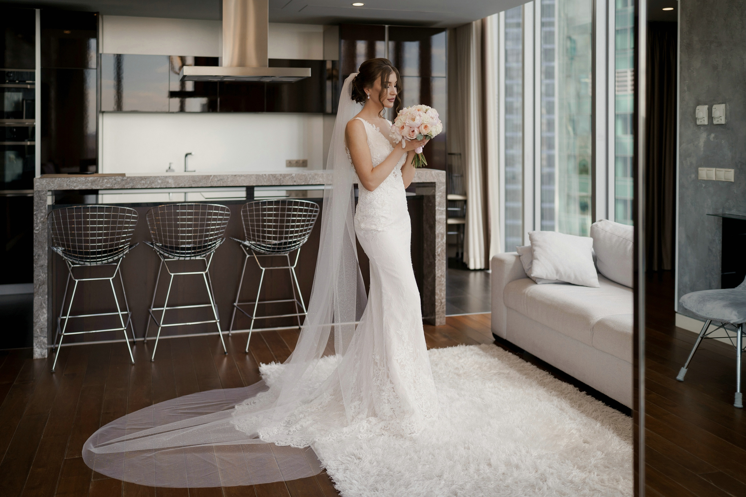 Свадебные фото в Москва Сити и роспись в ЗАГСе Барвиха. Свадебный и семейный фотограф в Москве Светлана Зоткина