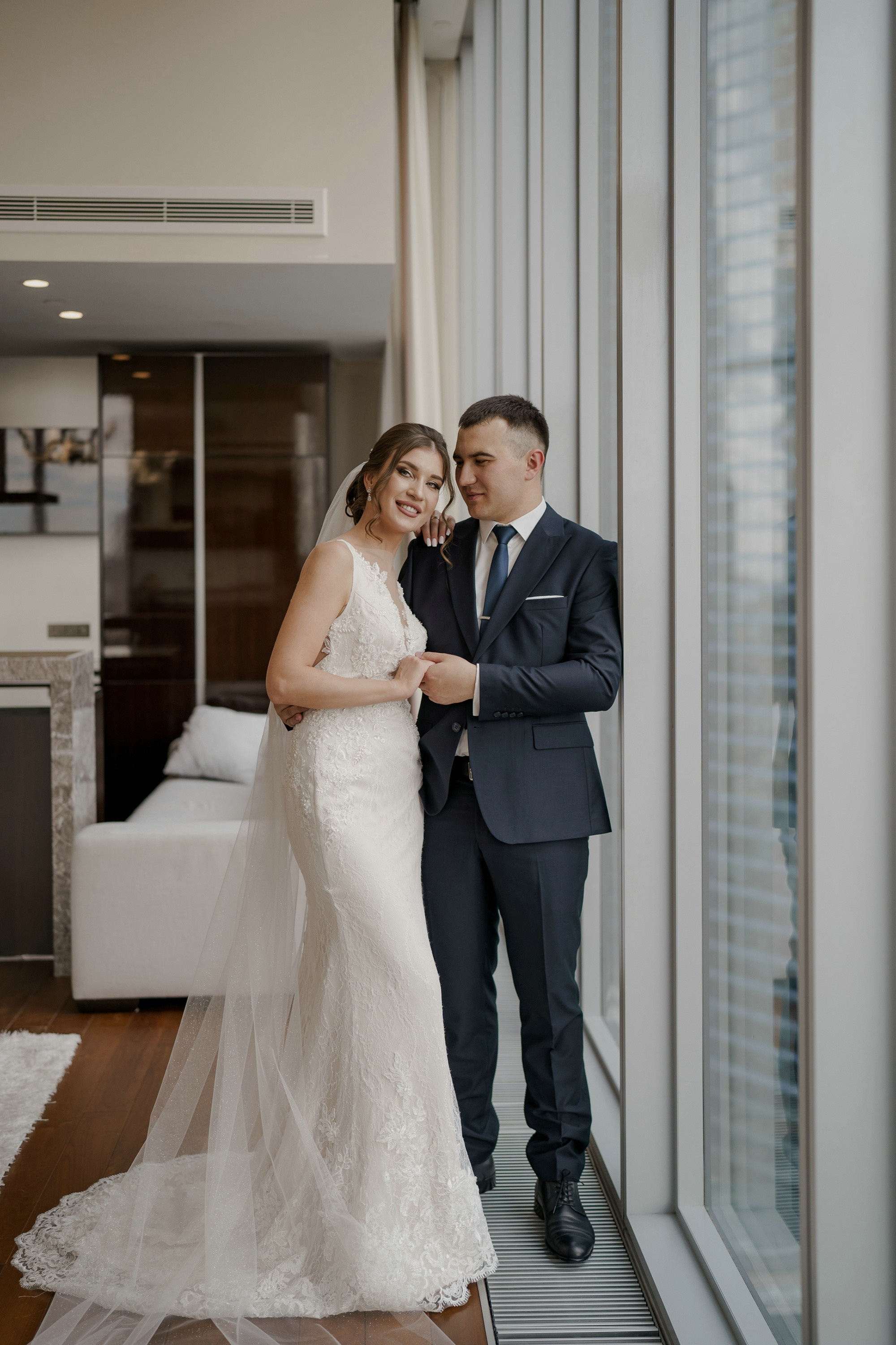 Свадебные фото в Москва Сити и роспись в ЗАГСе Барвиха. Свадебный и семейный фотограф в Москве Светлана Зоткина