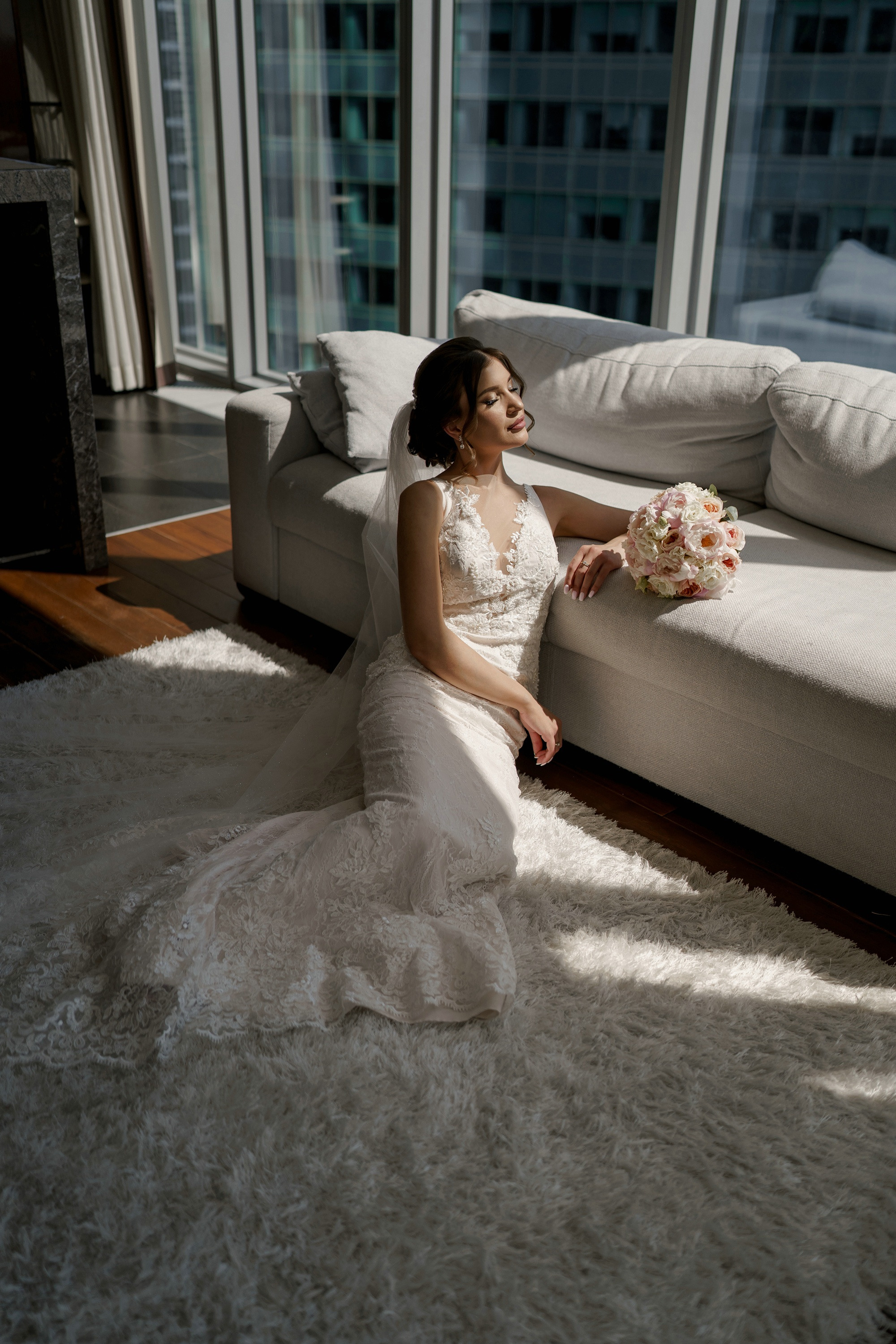 Свадебные фото в Москва Сити и роспись в ЗАГСе Барвиха. Свадебный и семейный фотограф в Москве Светлана Зоткина