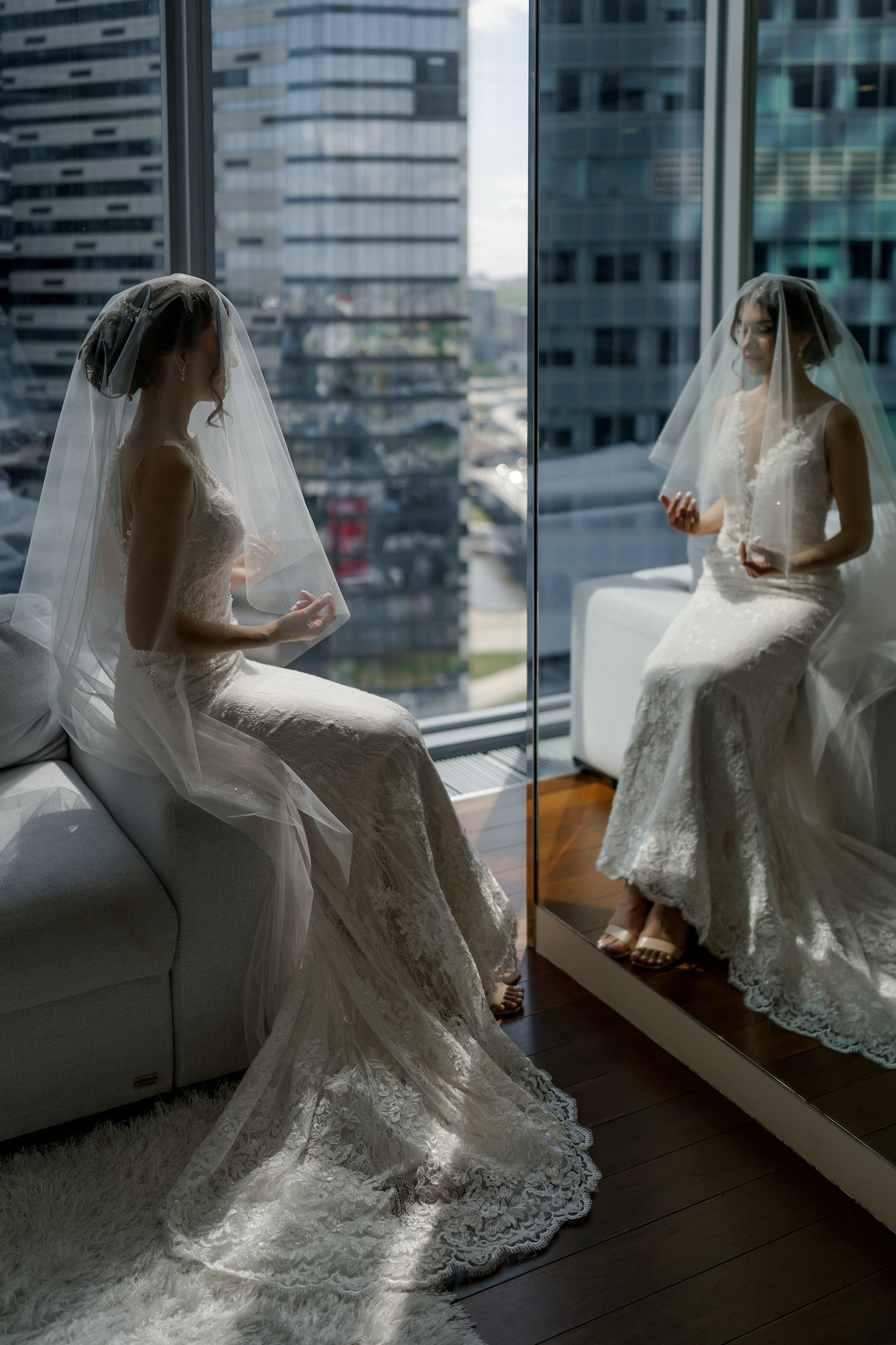 Свадебные фото в Москва Сити и роспись в ЗАГСе Барвиха. Свадебный и семейный фотограф в Москве Светлана Зоткина