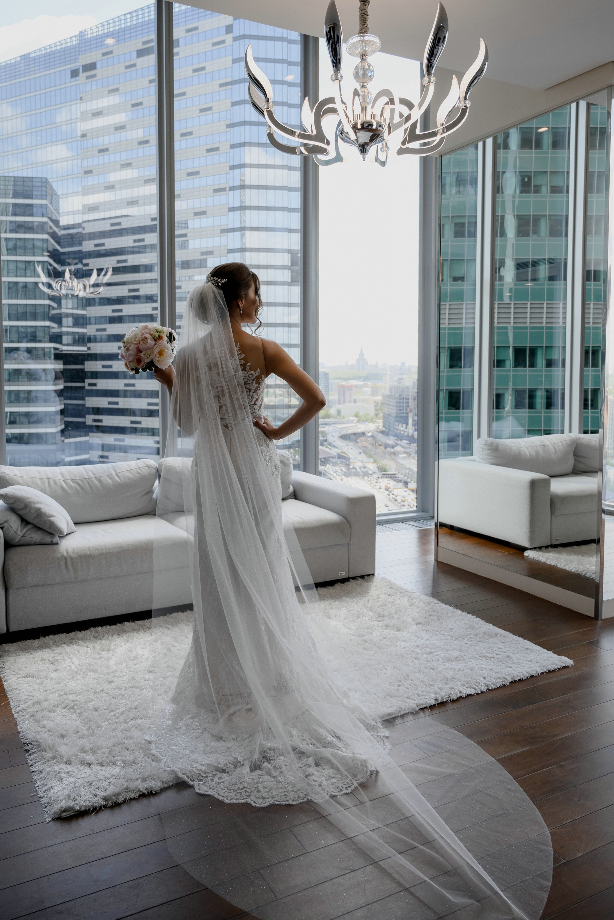 Свадебные фото в Москва Сити и роспись в ЗАГСе Барвиха. Свадебный и семейный фотограф в Москве Светлана Зоткина