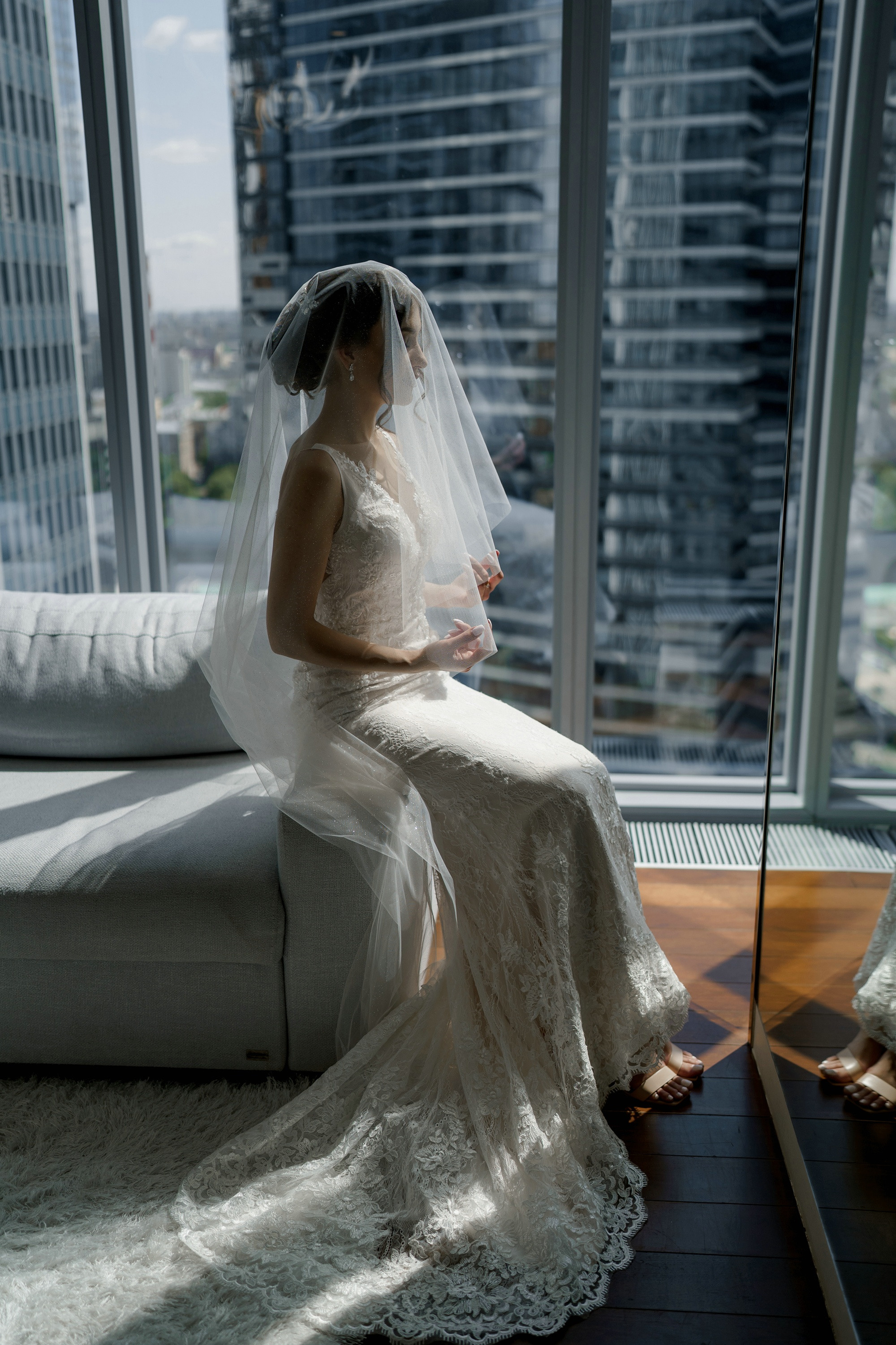 Свадебные фото в Москва Сити и роспись в ЗАГСе Барвиха. Свадебный и семейный фотограф в Москве Светлана Зоткина