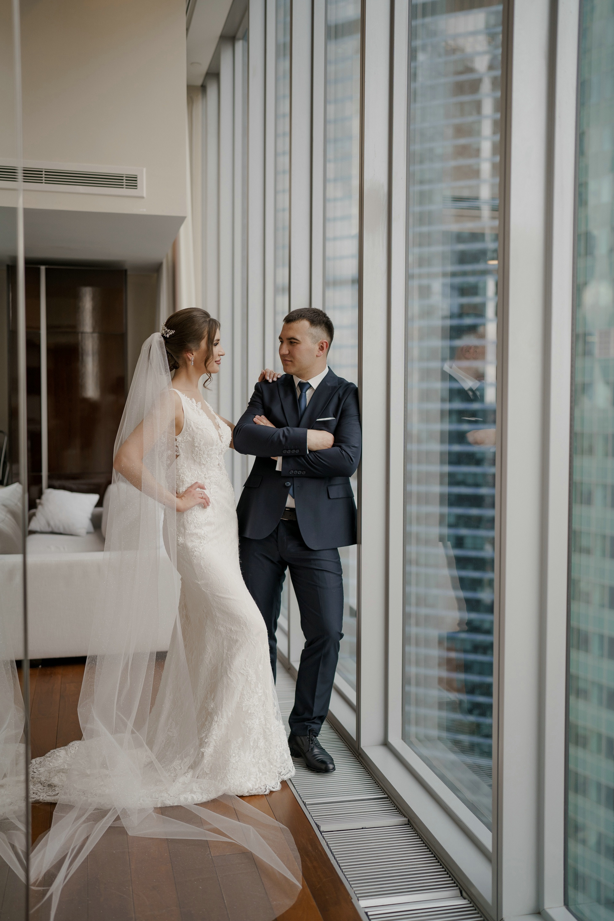 Свадебные фото в Москва Сити и роспись в ЗАГСе Барвиха. Свадебный и семейный фотограф в Москве Светлана Зоткина