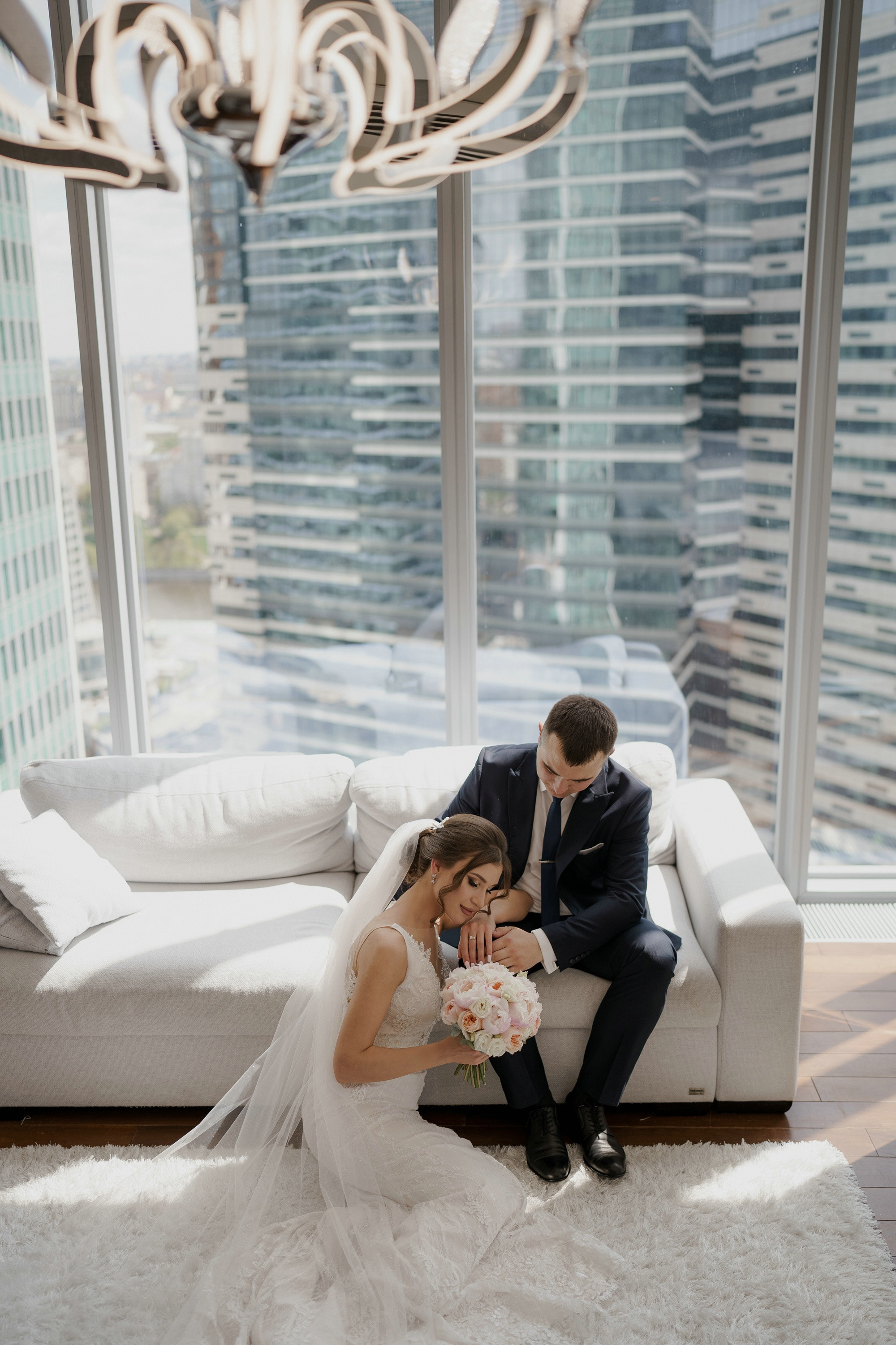 Свадебные фото в Москва Сити и роспись в ЗАГСе Барвиха. Свадебный и семейный фотограф в Москве Светлана Зоткина