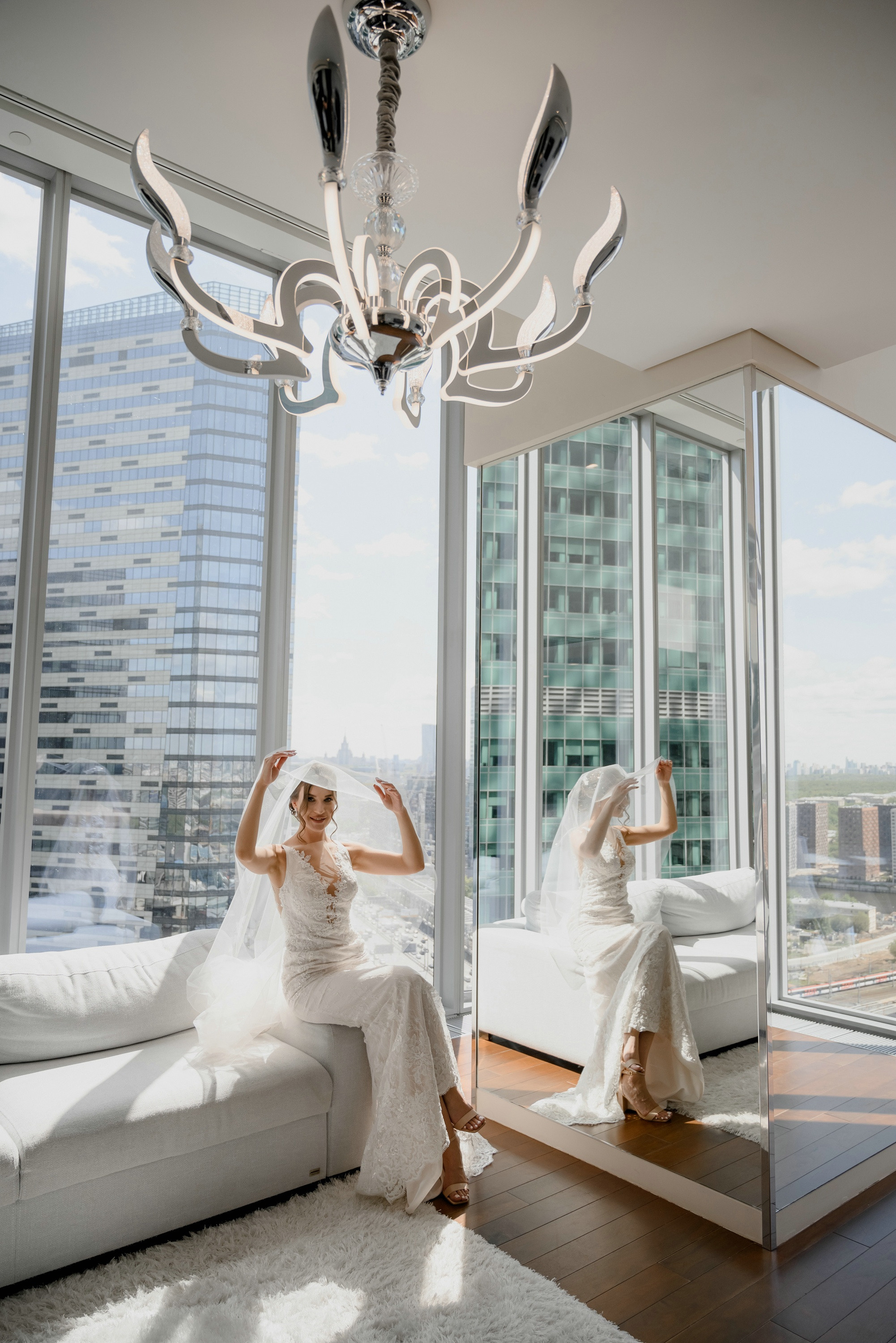 Свадебные фото в Москва Сити и роспись в ЗАГСе Барвиха. Свадебный и семейный фотограф в Москве Светлана Зоткина