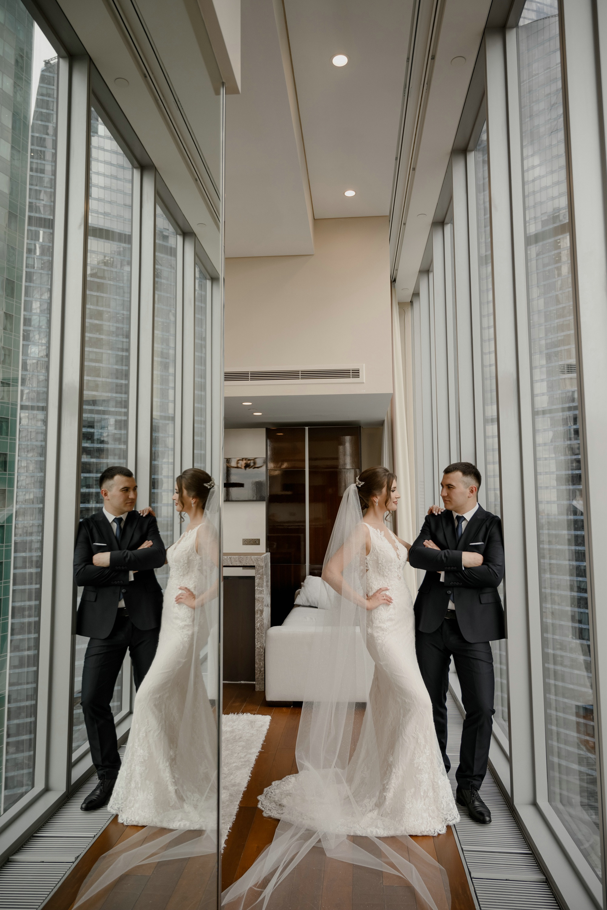 Свадебные фото в Москва Сити и роспись в ЗАГСе Барвиха. Свадебный и семейный фотограф в Москве Светлана Зоткина