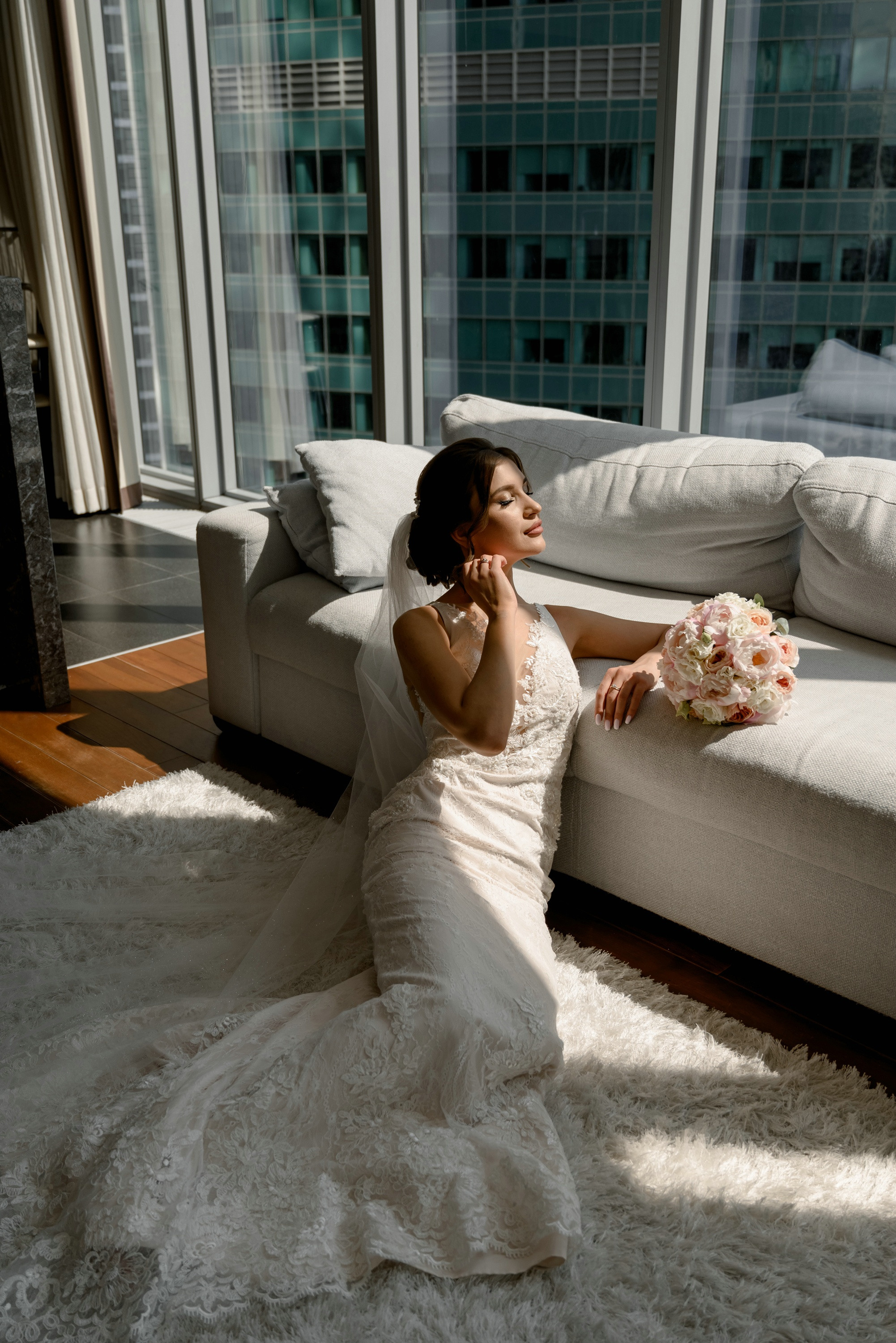 Свадебные фото в Москва Сити и роспись в ЗАГСе Барвиха. Свадебный и семейный фотограф в Москве Светлана Зоткина