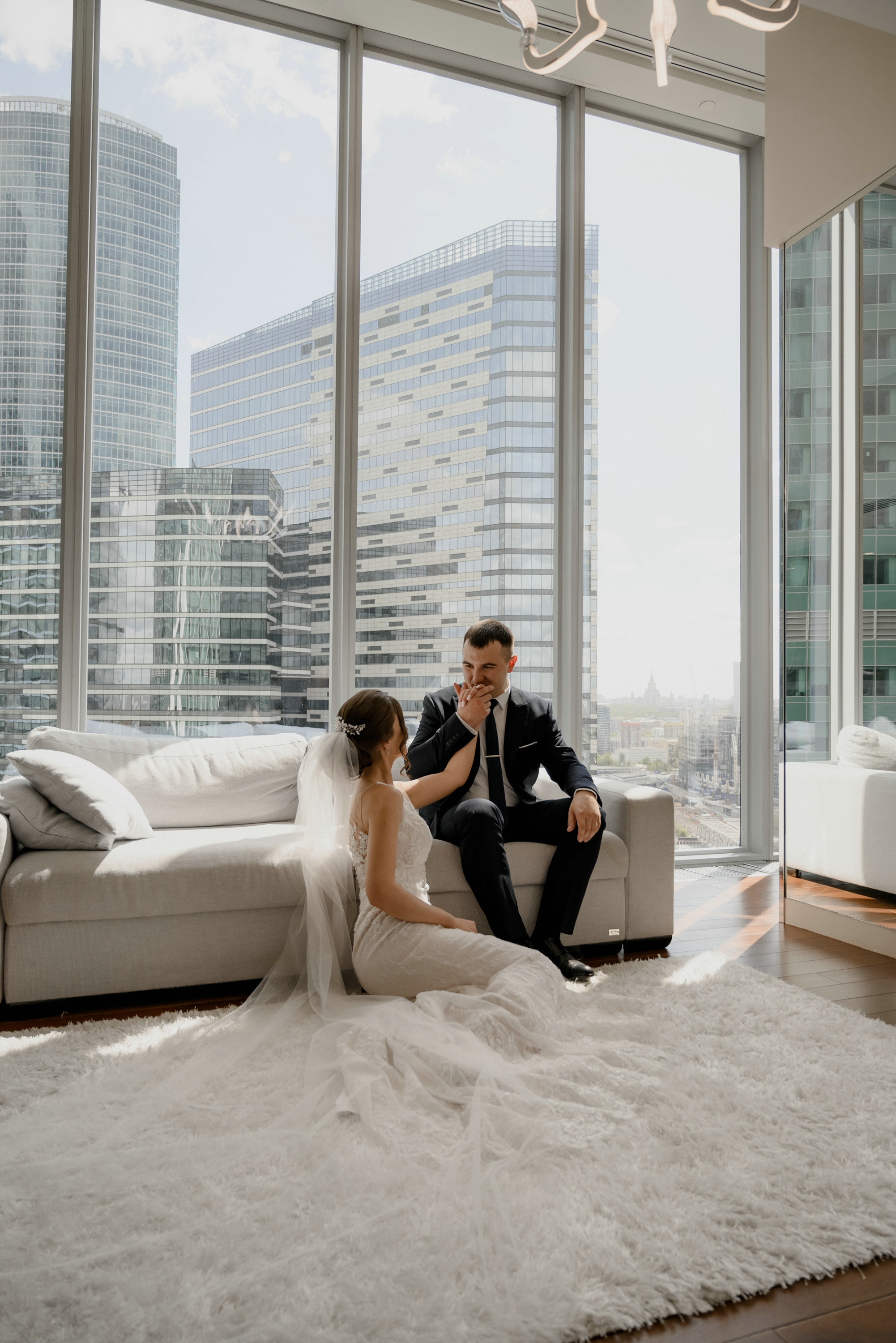 Свадебные фото в Москва Сити и роспись в ЗАГСе Барвиха. Свадебный и семейный фотограф в Москве Светлана Зоткина