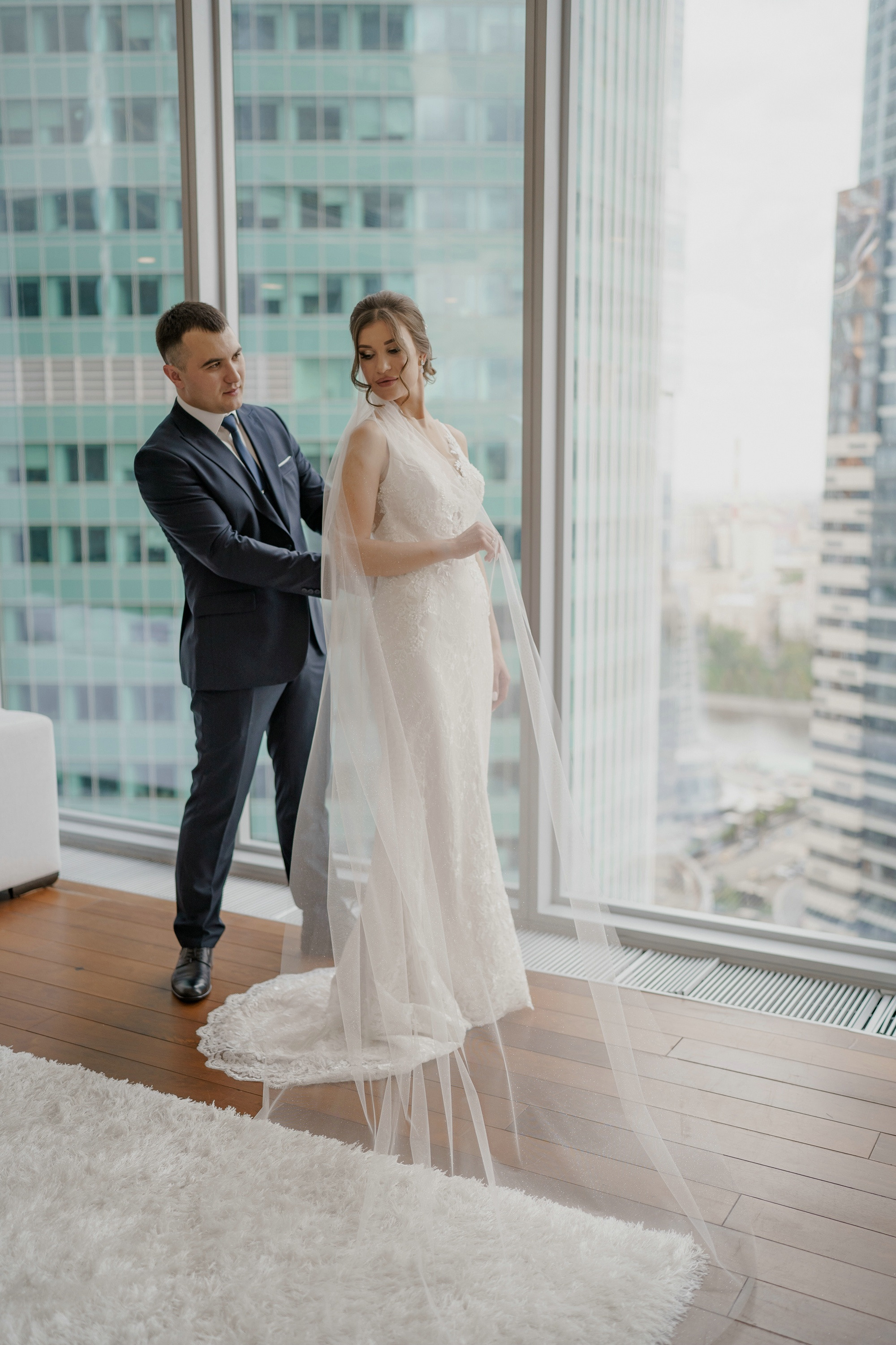 Свадебные фото в Москва Сити и роспись в ЗАГСе Барвиха. Свадебный и семейный фотограф в Москве Светлана Зоткина