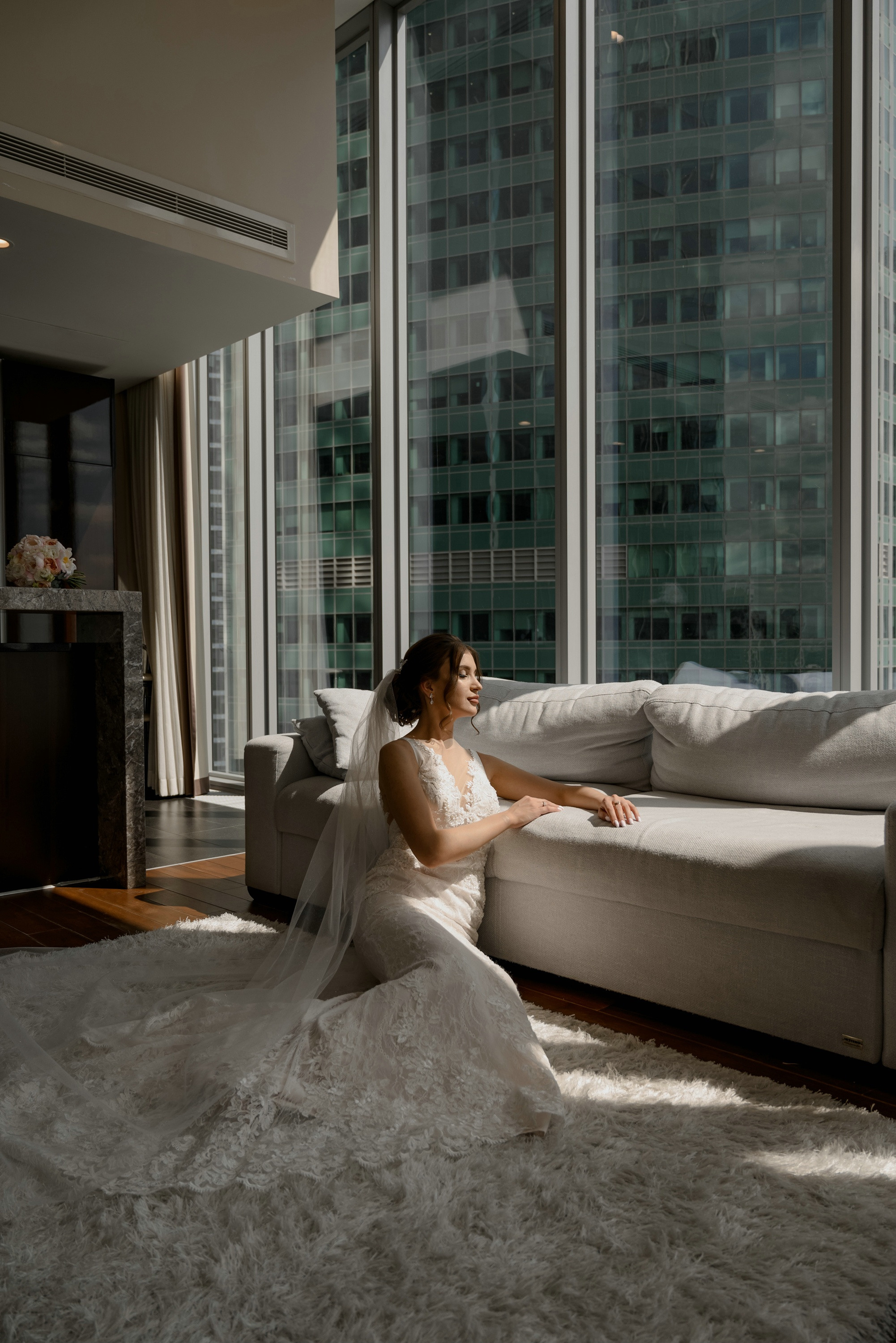 Свадебные фото в Москва Сити и роспись в ЗАГСе Барвиха. Свадебный и семейный фотограф в Москве Светлана Зоткина