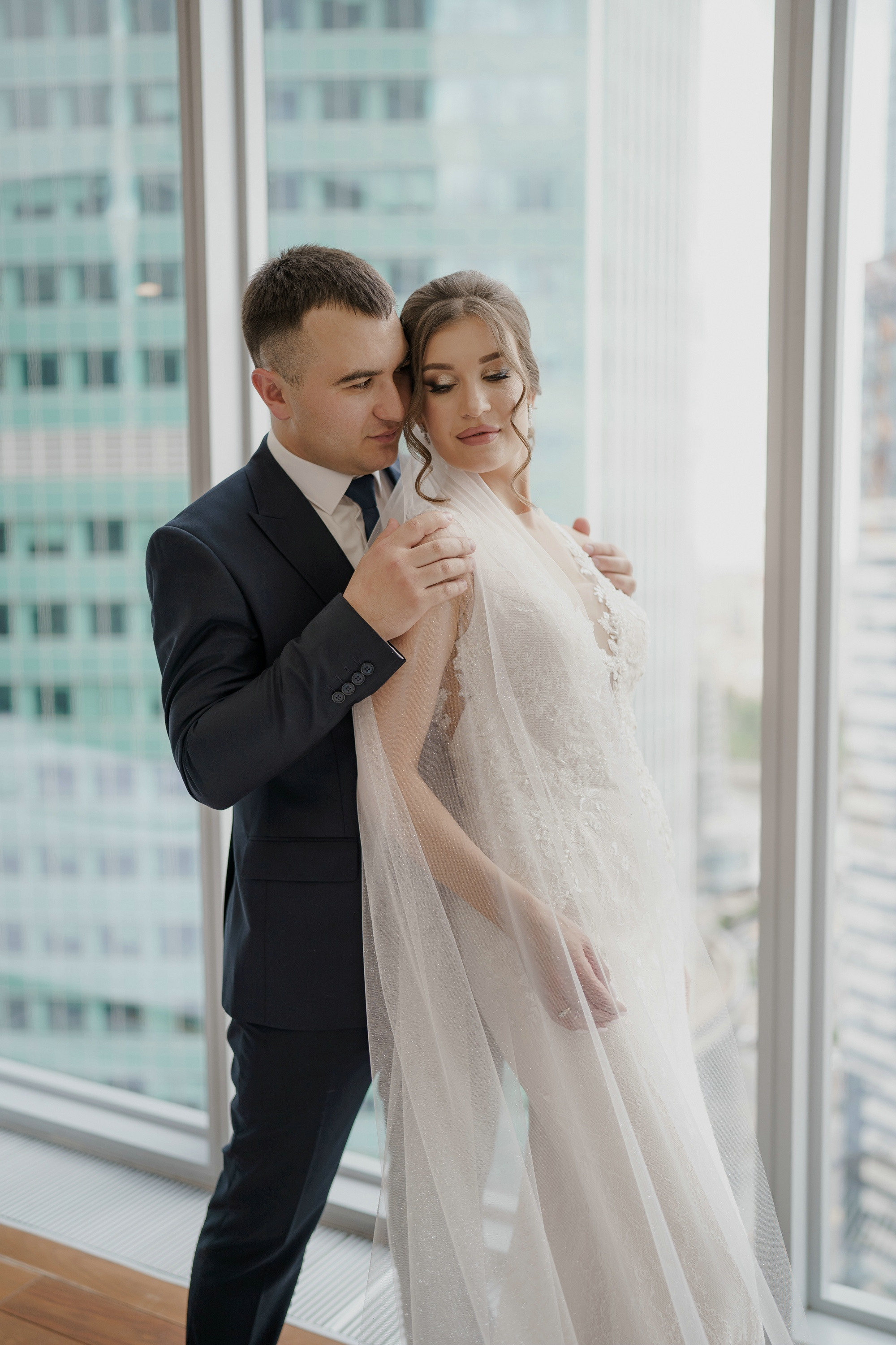 Свадебные фото в Москва Сити и роспись в ЗАГСе Барвиха. Свадебный и семейный фотограф в Москве Светлана Зоткина