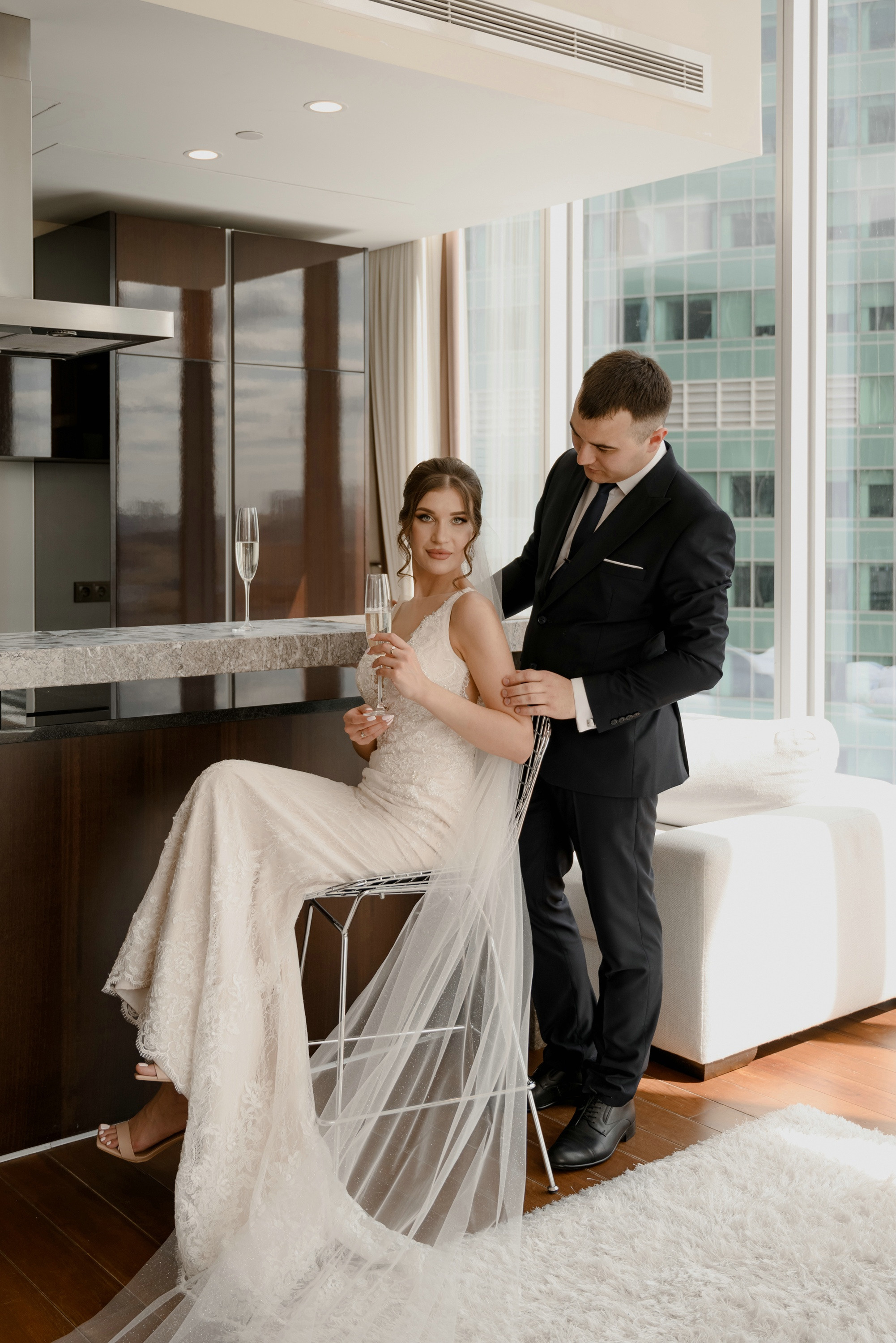 Свадебные фото в Москва Сити и роспись в ЗАГСе Барвиха. Свадебный и семейный фотограф в Москве Светлана Зоткина