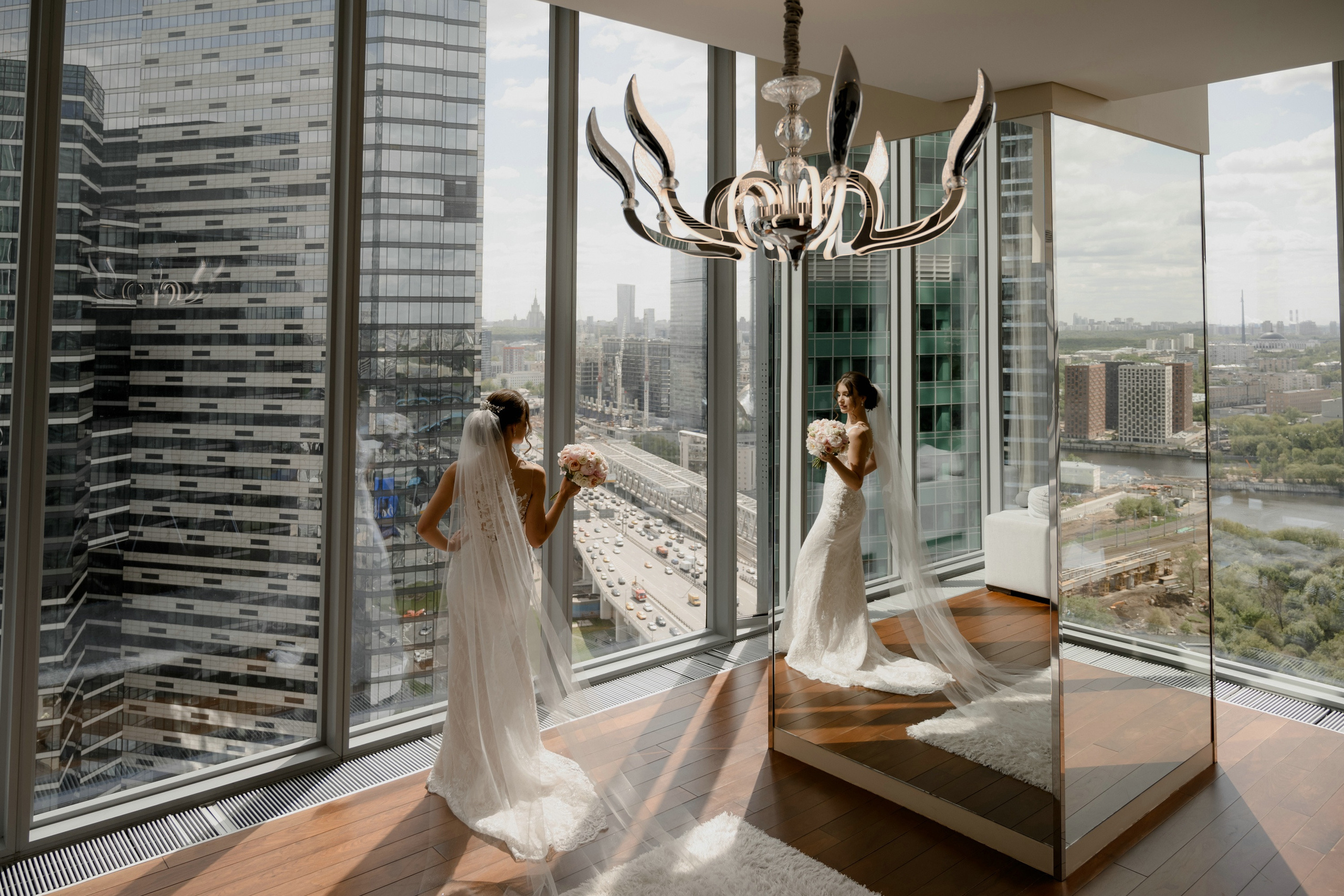 Свадебные фото в Москва Сити и роспись в ЗАГСе Барвиха. Свадебный и семейный фотограф в Москве Светлана Зоткина