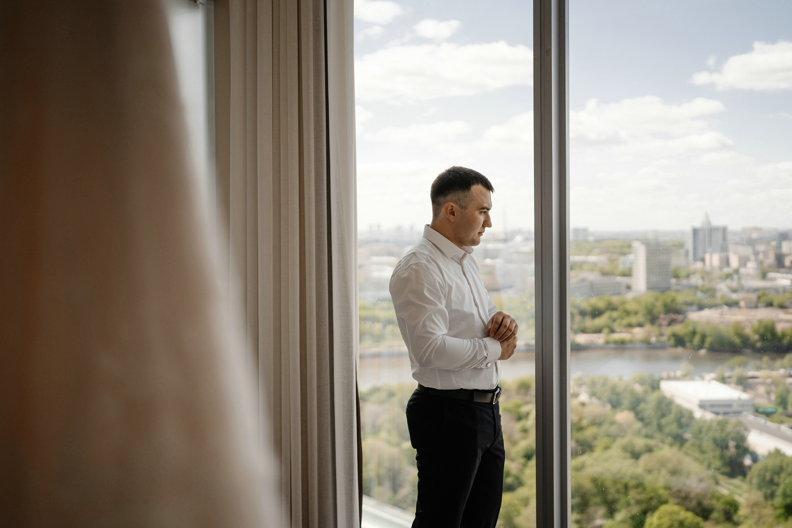 Свадебные фото в Москва Сити и роспись в ЗАГСе Барвиха. Свадебный и семейный фотограф в Москве Светлана Зоткина