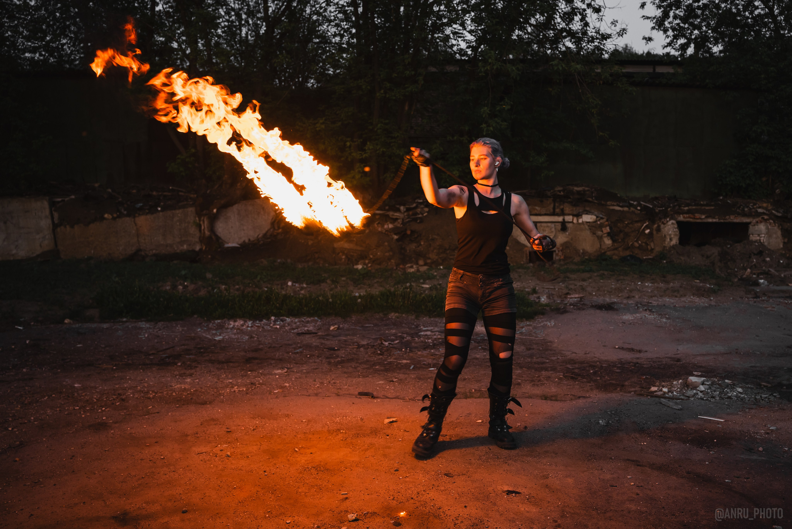 Огненная тренировка. Репортажный фотограф Анастасия Рубцова
