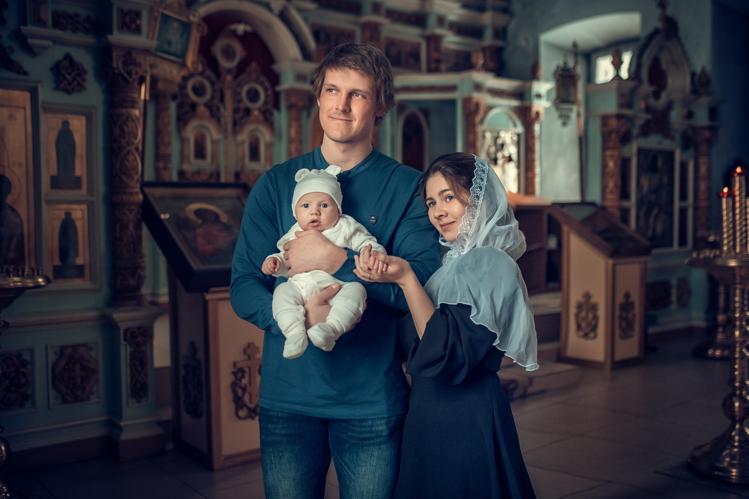 Таинство крещения Алексея. Екатерина Крапивина фотограф церковных Таинств в Нижний Новгороде