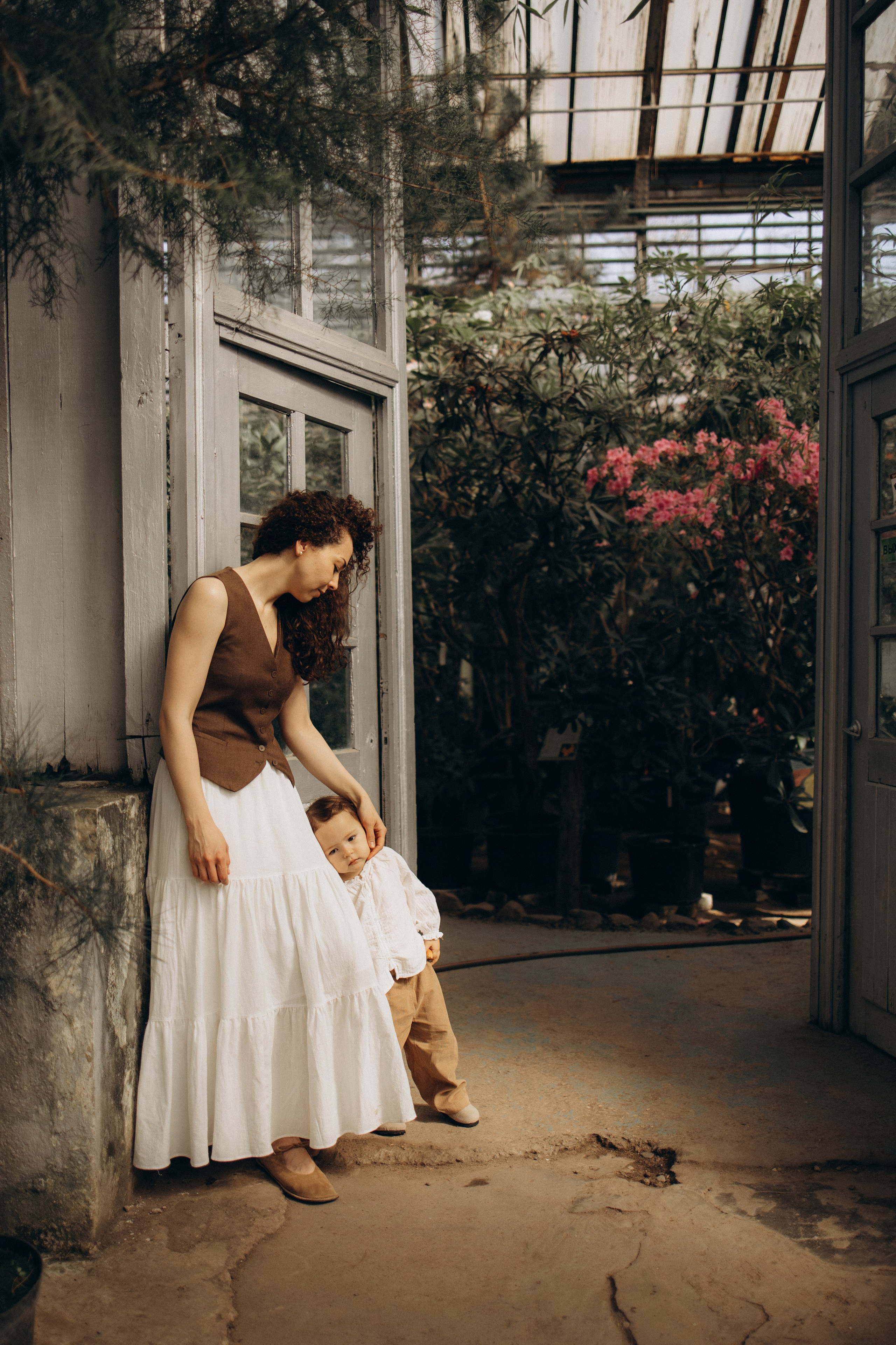 Прогулка по оранжерее. Семейный фотограф в Москве Ксения Аганина