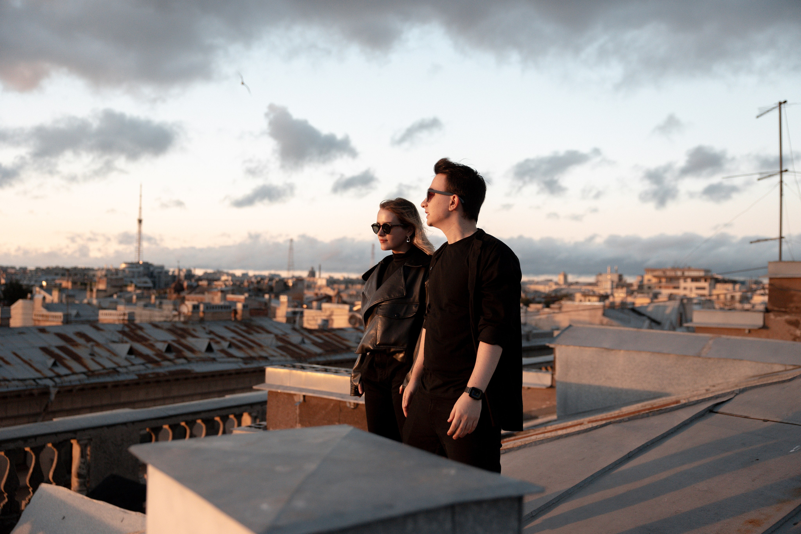 Над антеннами и проводами (Свадьба Ромы и Саши: Объект охраняется). Wed Photographers 📷 Saint Petersburg