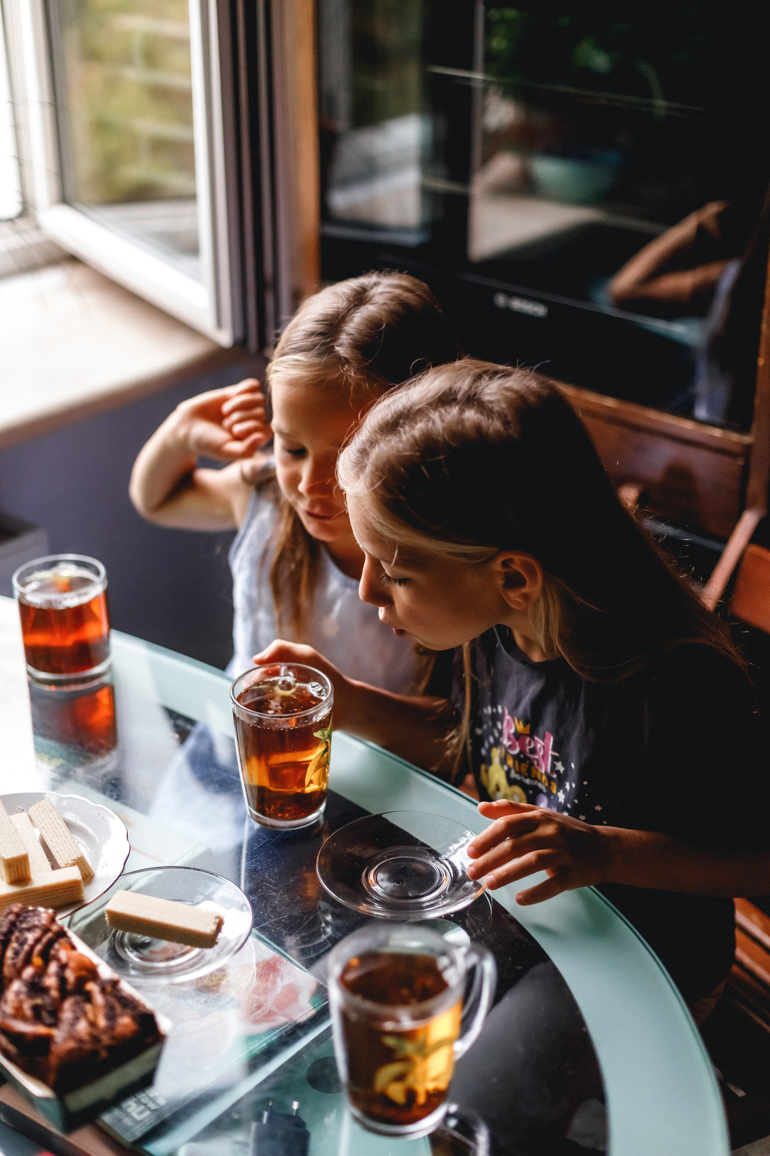 Настя и дочери. Домашняя съёмка. Фотограф в Москве Базанова Дарья