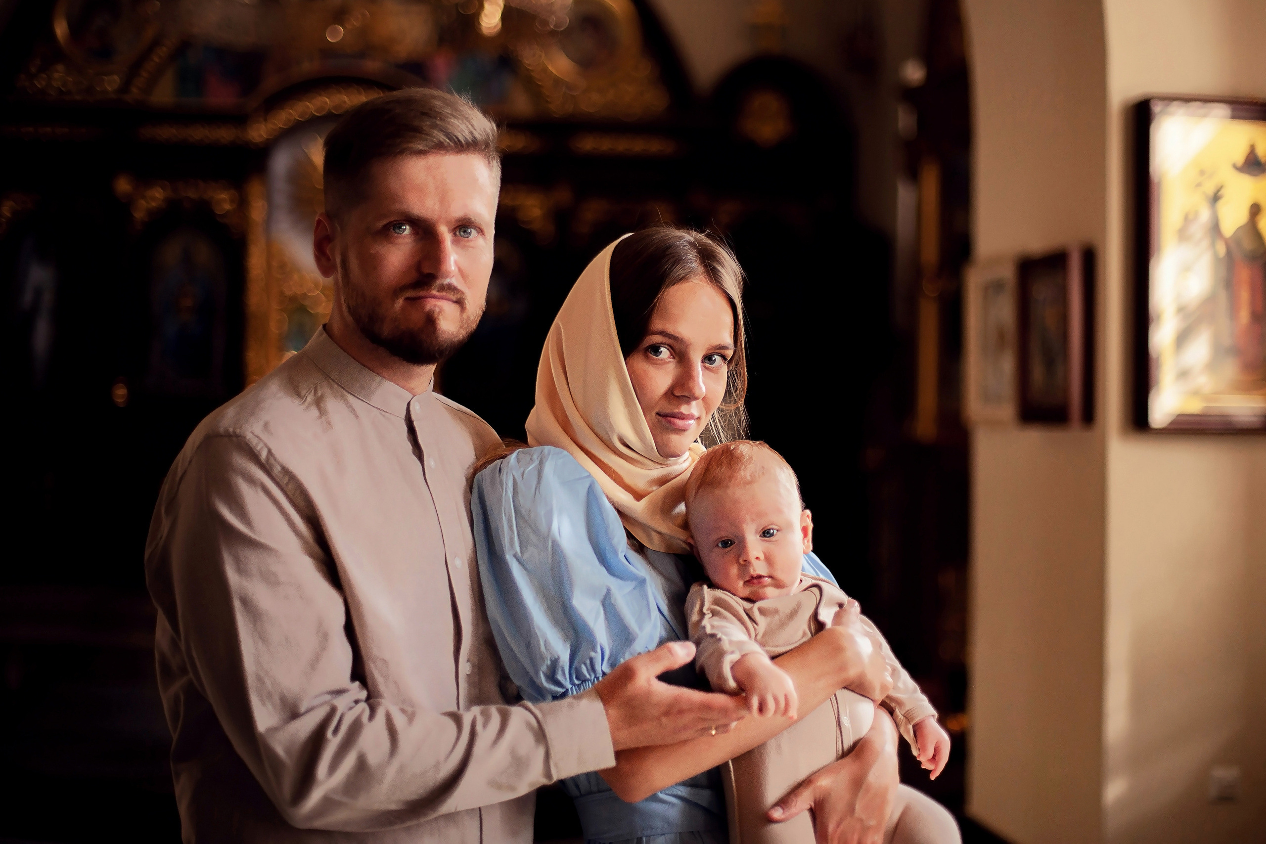 Крещение в церкви апостола Петра. Фотограф Наталья Яковлева, Санкт-Петербург. Семьи, ньюборн, крещения