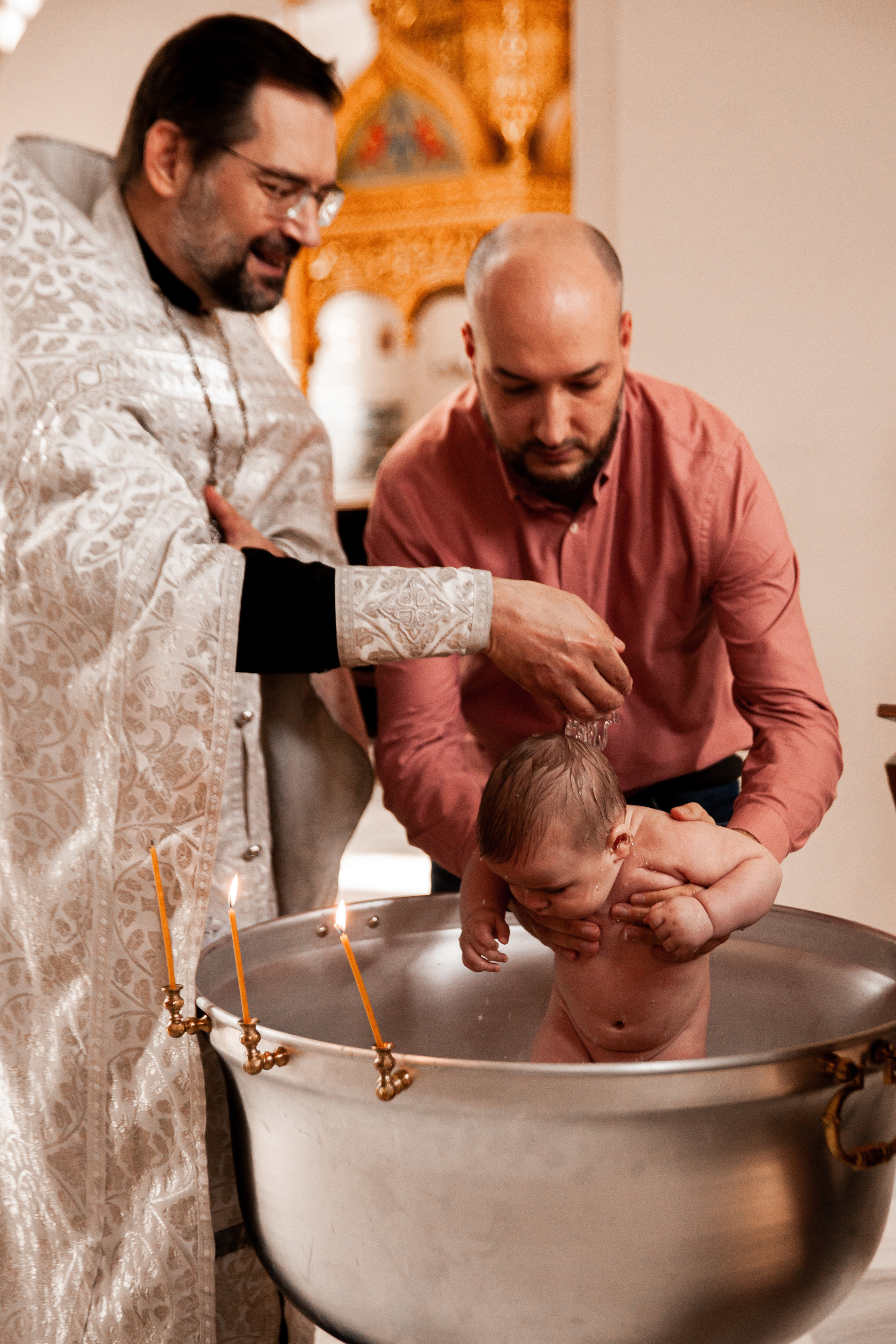 Таинство крещения Даниила. Фотограф Наталья Яковлева, Санкт-Петербург. Семьи, ньюборн, крещения