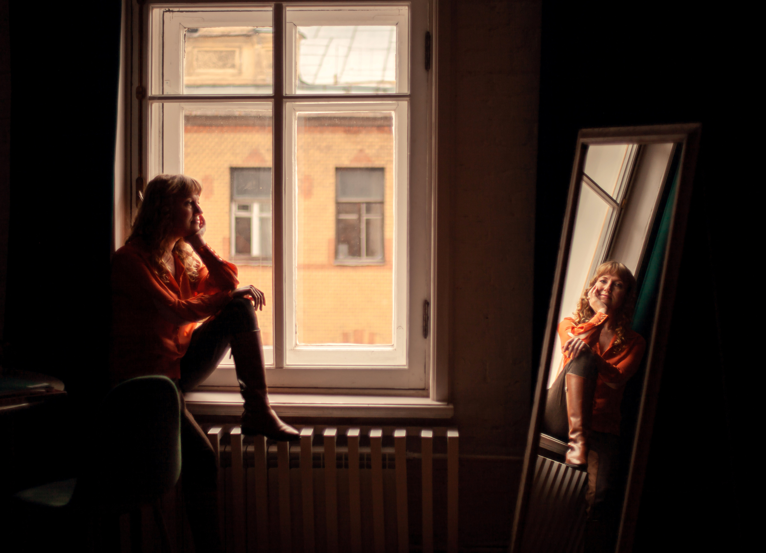 Ольга и ее кошечка Кася. Фотограф Наталья Яковлева, Санкт-Петербург. Семьи, ньюборн, крещения