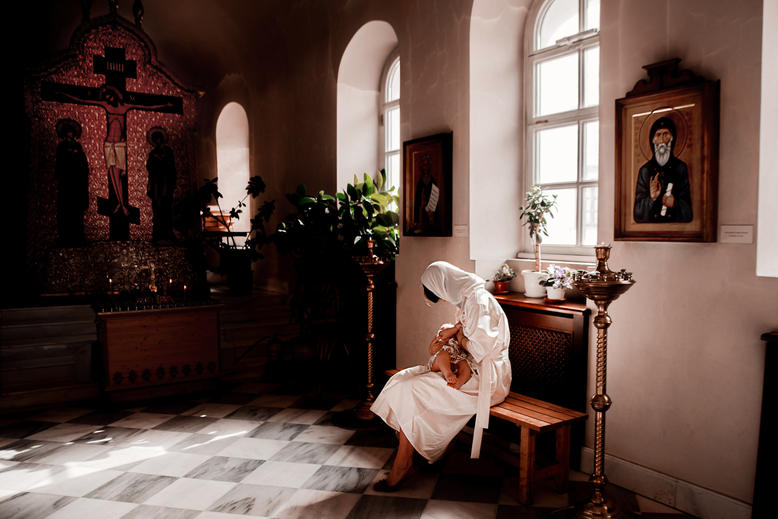 Таинство крещения Даниила. Фотограф Наталья Яковлева, Санкт-Петербург. Семьи, ньюборн, крещения