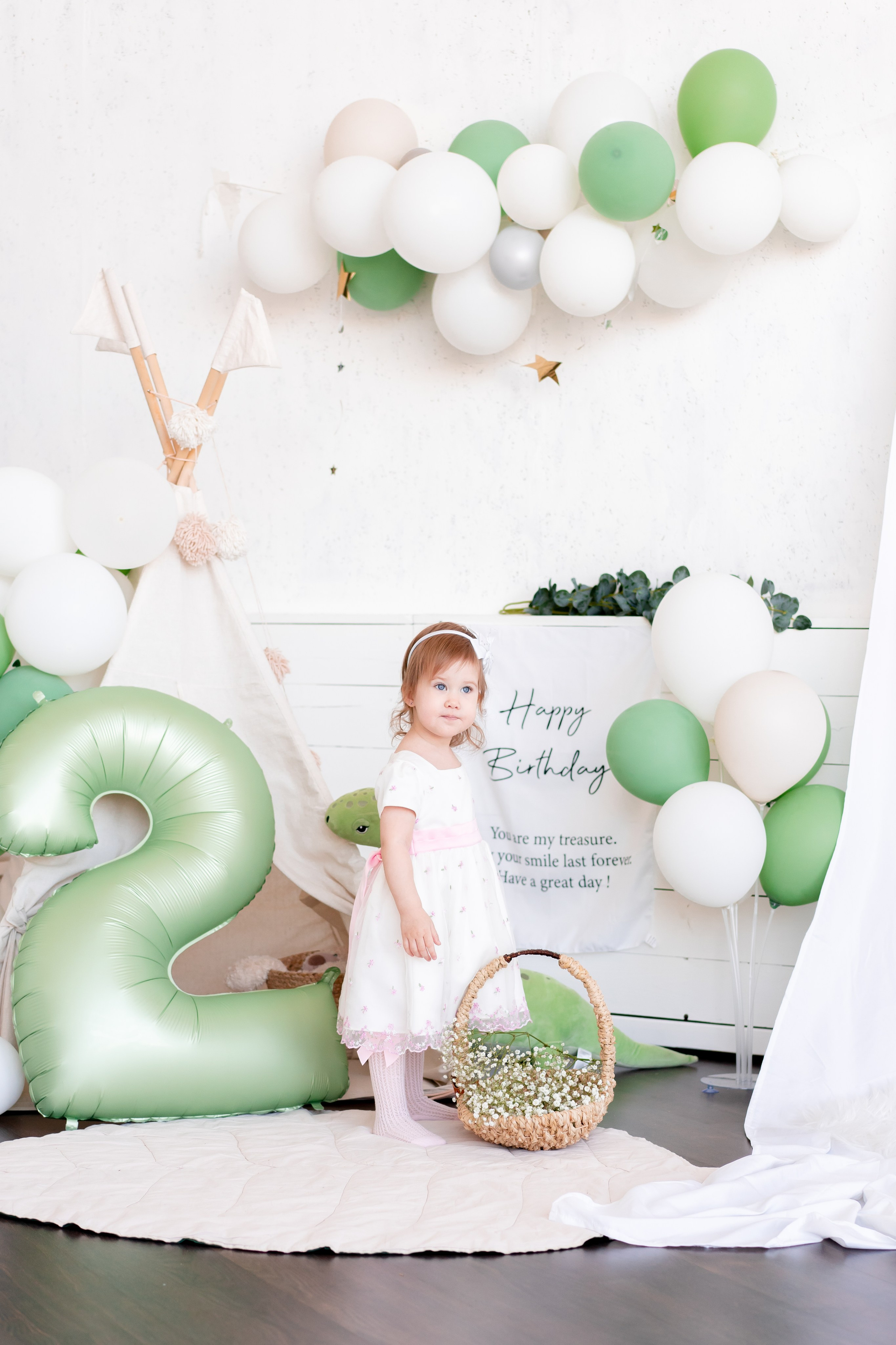 Евангелине 2 годика. Детская, семейная фотостудия в Санкт-Петербурге