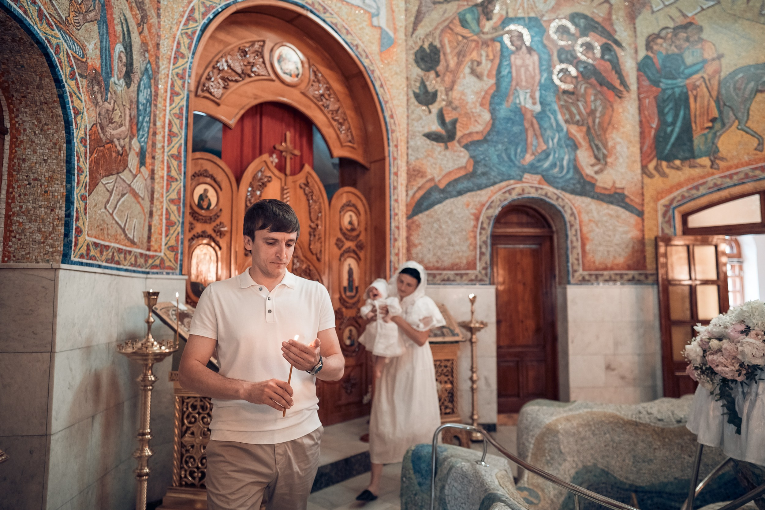 Крещение в Свято-Троицком монастыре Симферополь. Церковный фотограф Севастополь