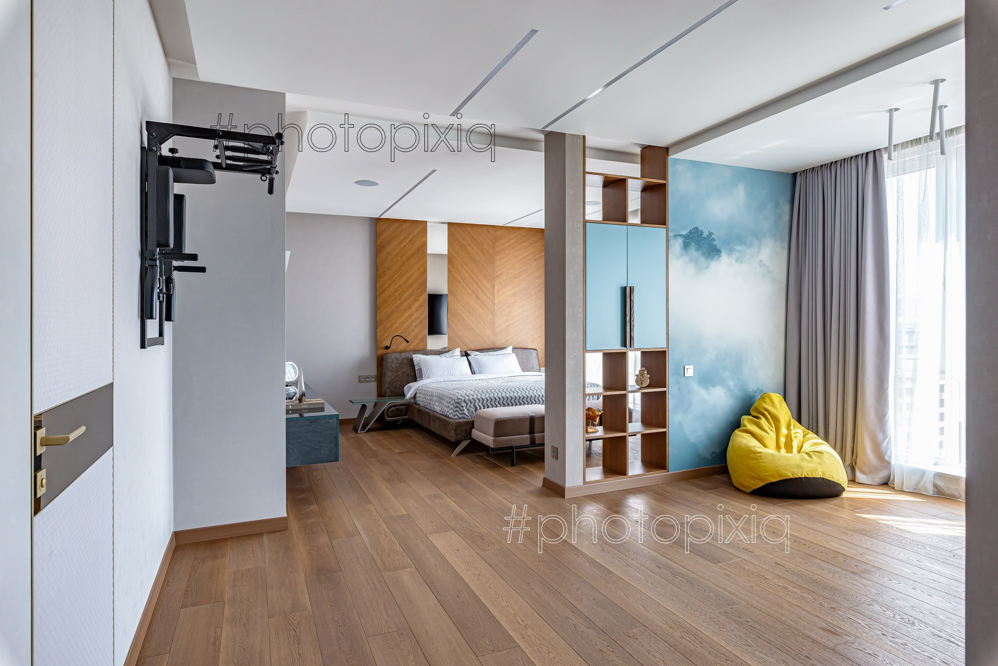 Фотосъёмка квартиры на Краснобогатырской для дизайн студии Авкубе. Интерьерная съёмка и виртуальные туры — Интерьерный фотограф Кузнецов Сергей (photopixiq)