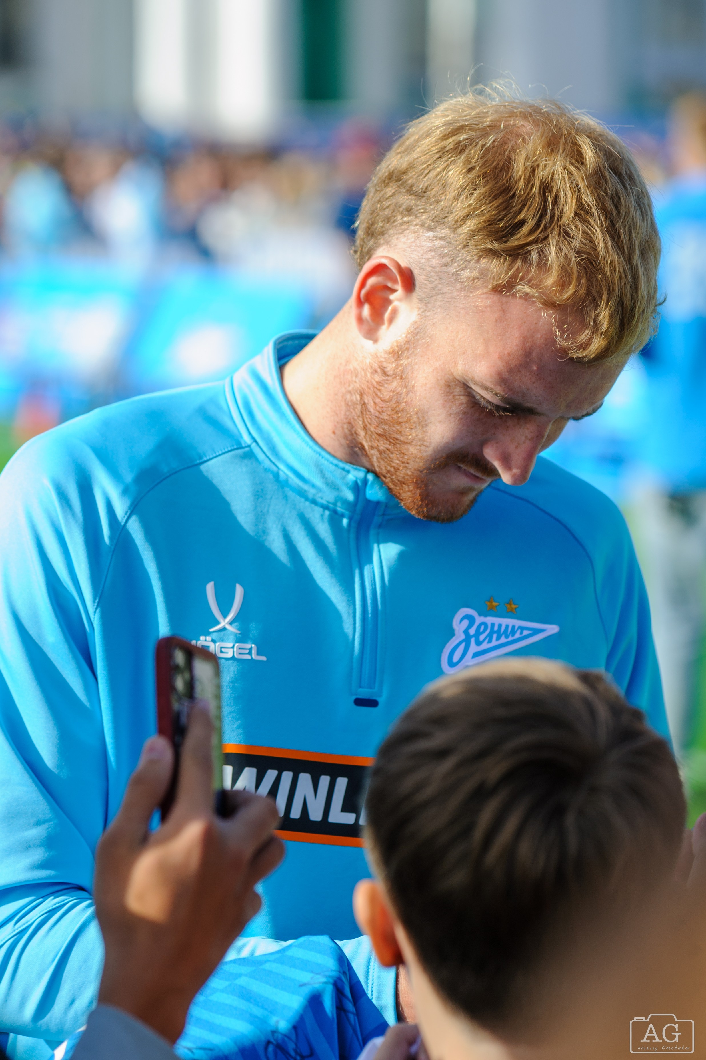 Открытая тренировка ФК «Зенит». Алексей Горчаков. Фотограф на ваш праздник